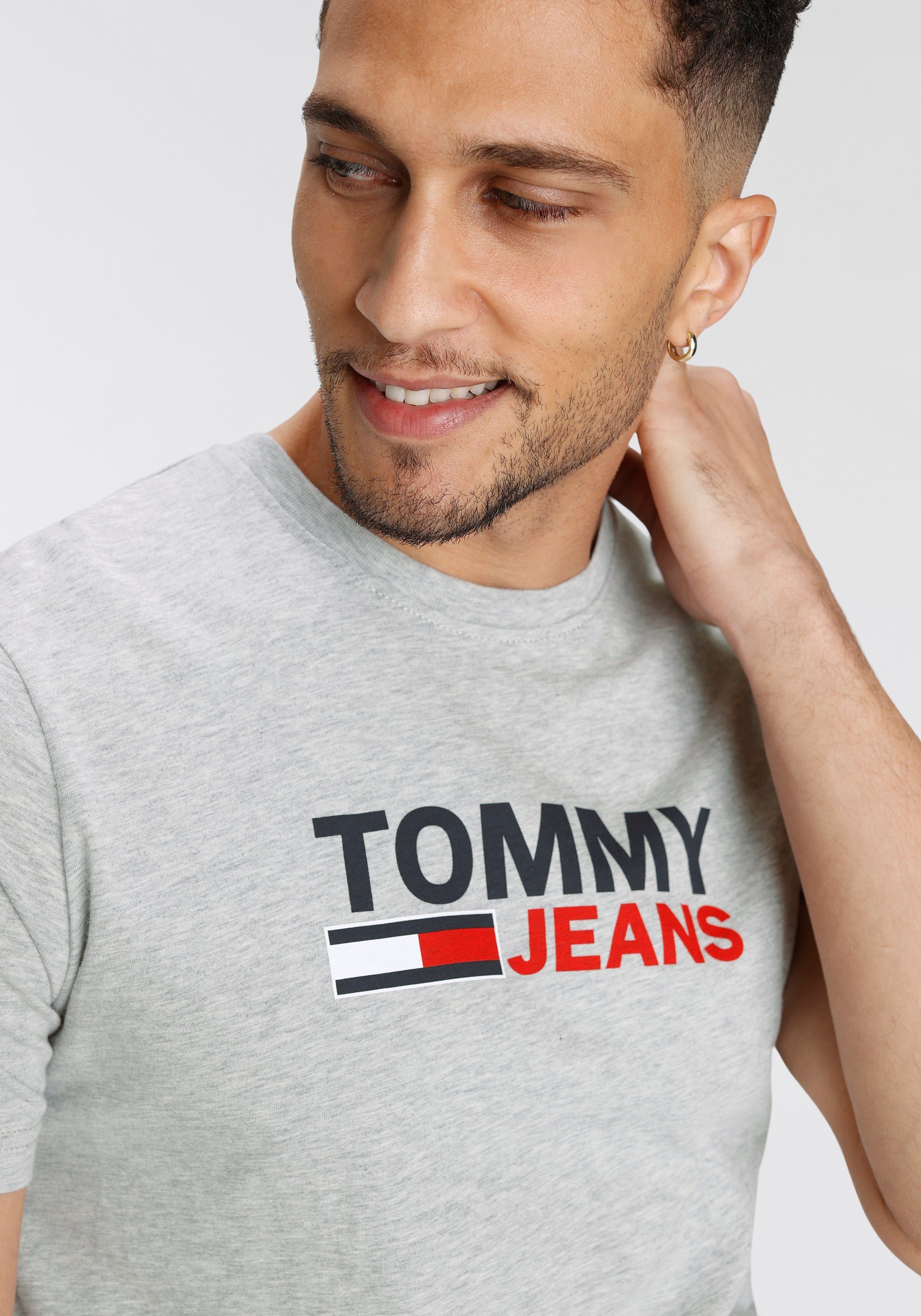 Tommy Jeans T-Shirt TJM Htr Lt TEE Grey LOGO CORP