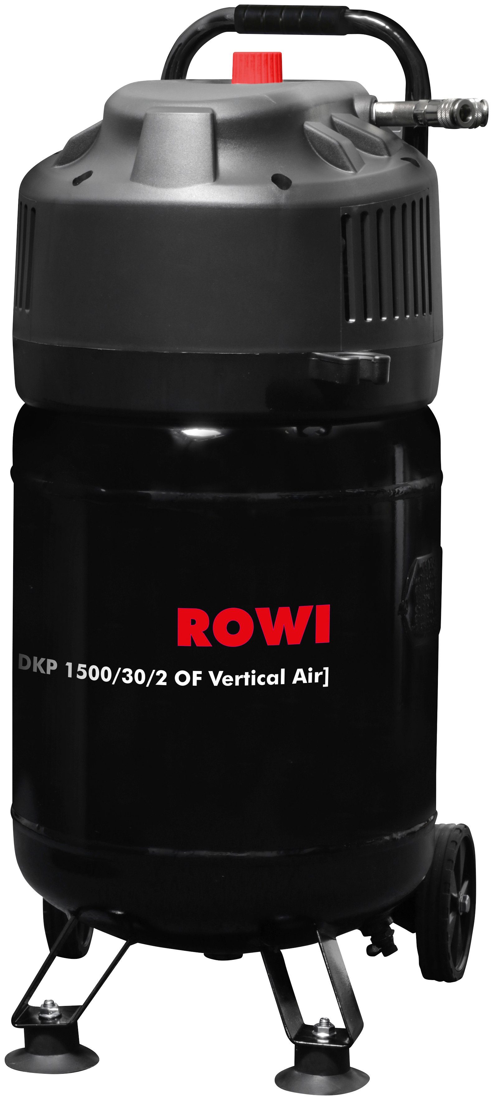 ROWI Kompressor, max. 10 bar, 1,5 kW (Ölfrei), 30 Liter-Behälter, 10 bar