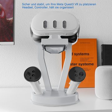 Welikera VR Zubehörhalterung,Ständer für VR-Brillen Meta Quest 3/Oculus Quest 2 Standhalterung