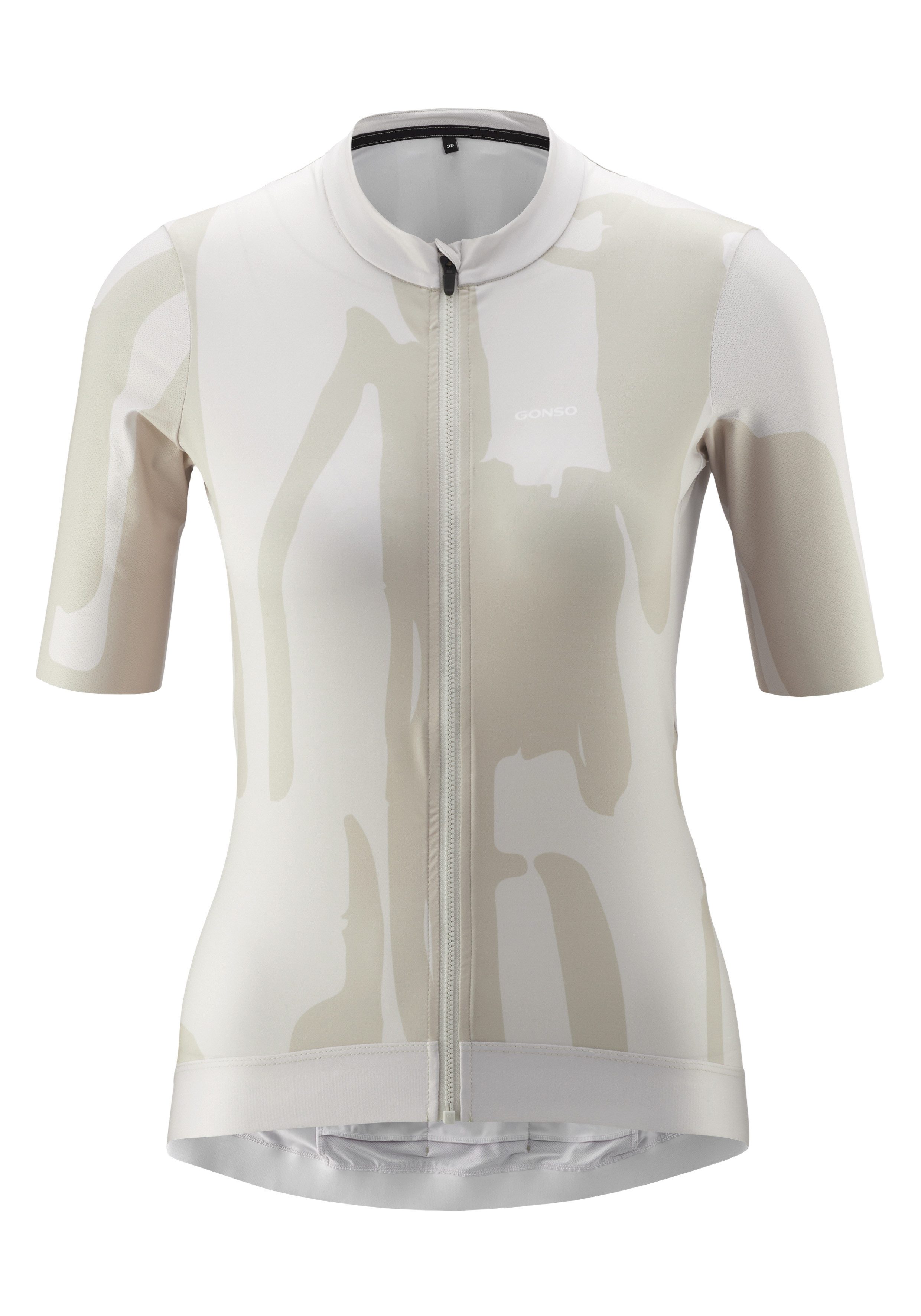 Gonso Radtrikot Road Jersey Print W Damen Fahrradtrikot, modernes Trikot mit 3-teiliger Rückentasche