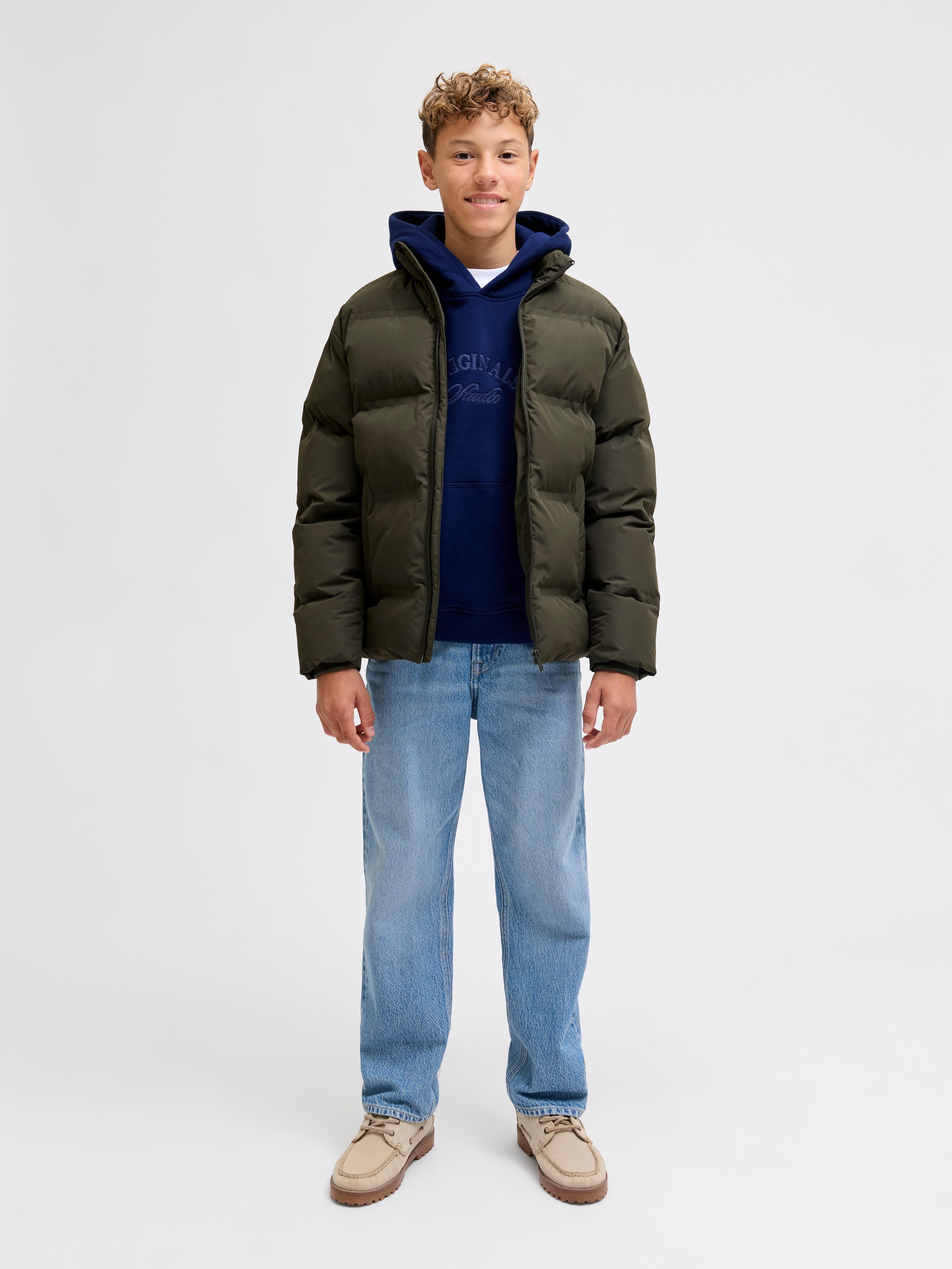 Jack & Jones Junior Kapuzensweatshirt JORBLEECKER BRANDING SWEAT HOOD BF JNR – Bild 4 von 5