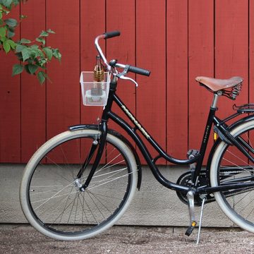 relaxdays Fahrradkorb Fahrradkorb für vorne, Weiß