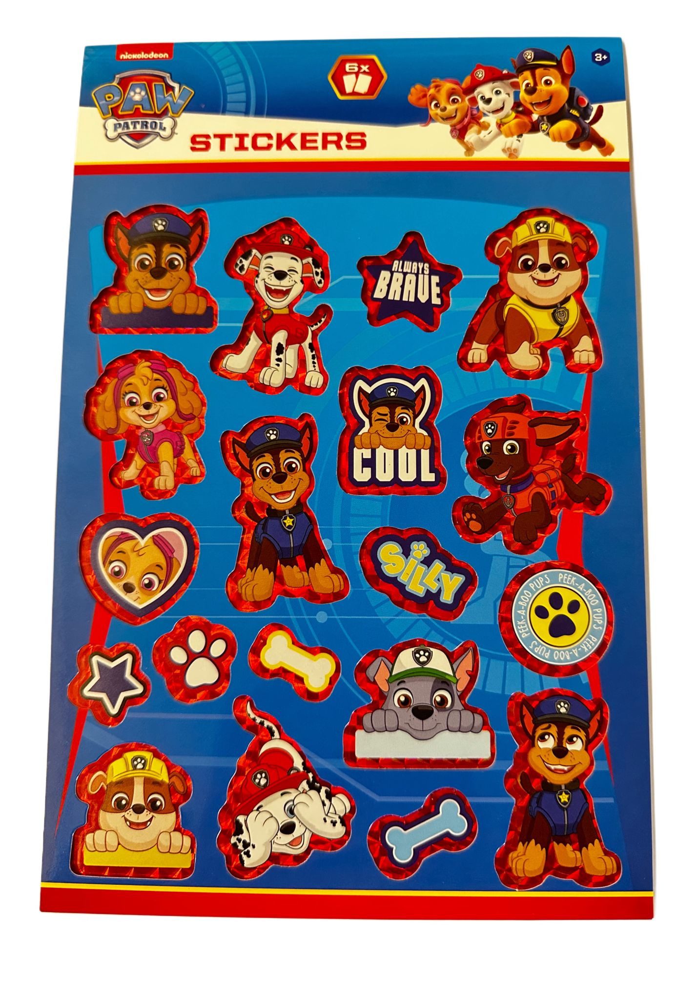 Nickelodeon Sticker Paw Patrol Aufkleber Buch über 50 Sticker bunt, (Set 1-tlg), Chase,Marshall,Rubble,Skye und Rocky Geschenke für Jungen und Mädchen