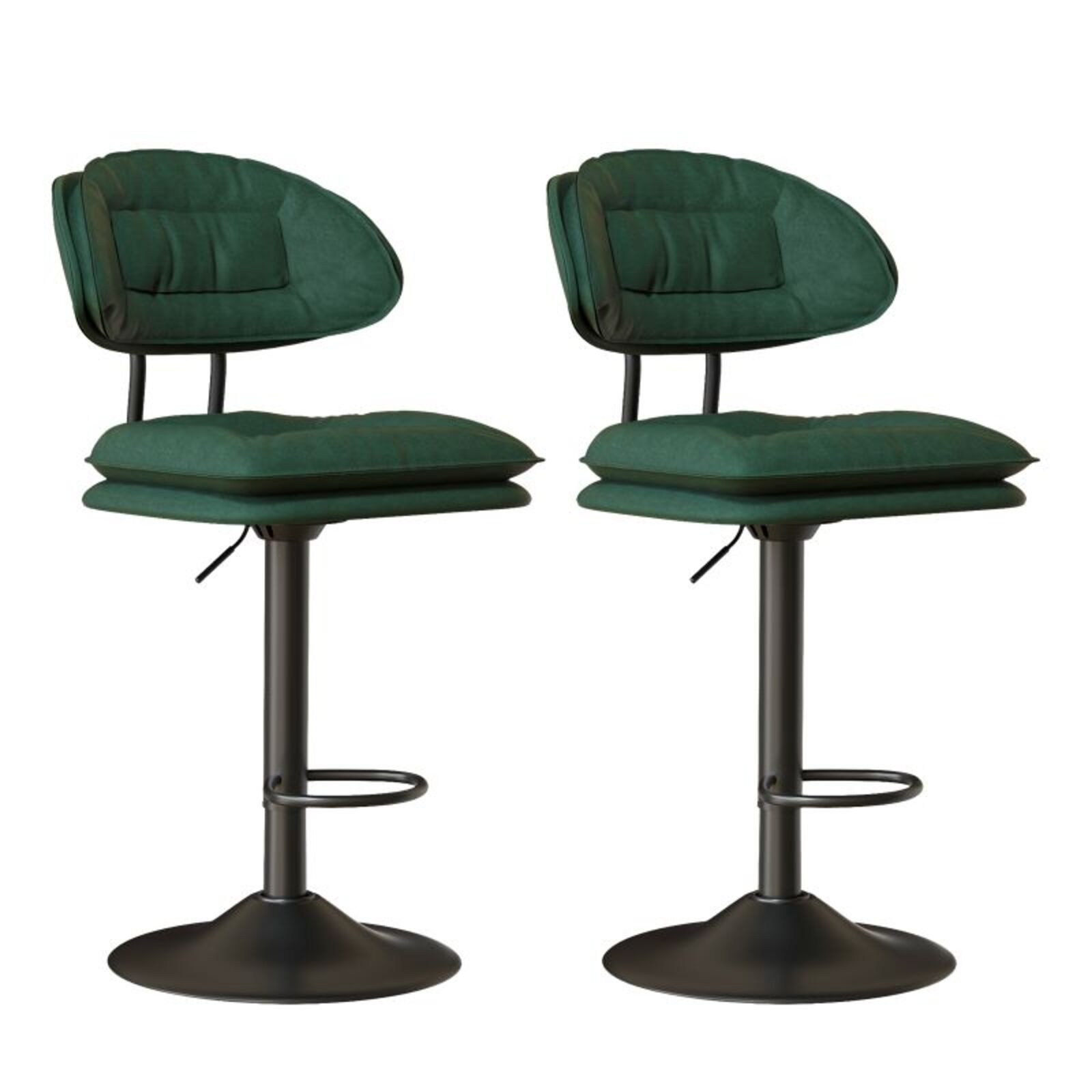 HawthyHome Barhocker 2er Set, Ergonomische Gepolsterte Barstühle mit Rückenlehne (2 St), Höhenverstellbare Doppellagige Barhocker