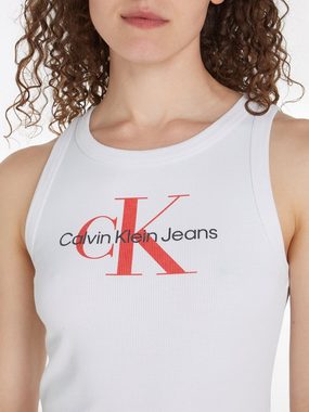Calvin Klein Jeans Blusenkleid ARCHIVAL MONOLOGO RIB TANK DRESS mit Logoschriftzug