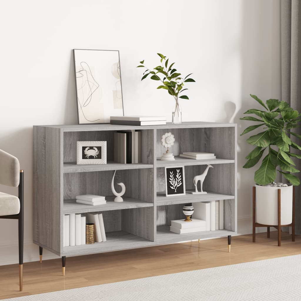 Sideboard Sideboard Grau Sonoma 103,5x35x70 cm Spanplatte
