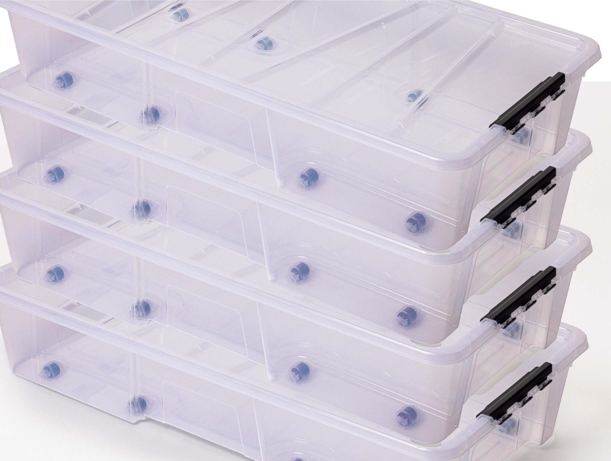 ONDIS24 Aufbewahrungsbox Unterbettbox Jolly Rollbox mit Deckel 25/35L Spiel günstig online kaufen