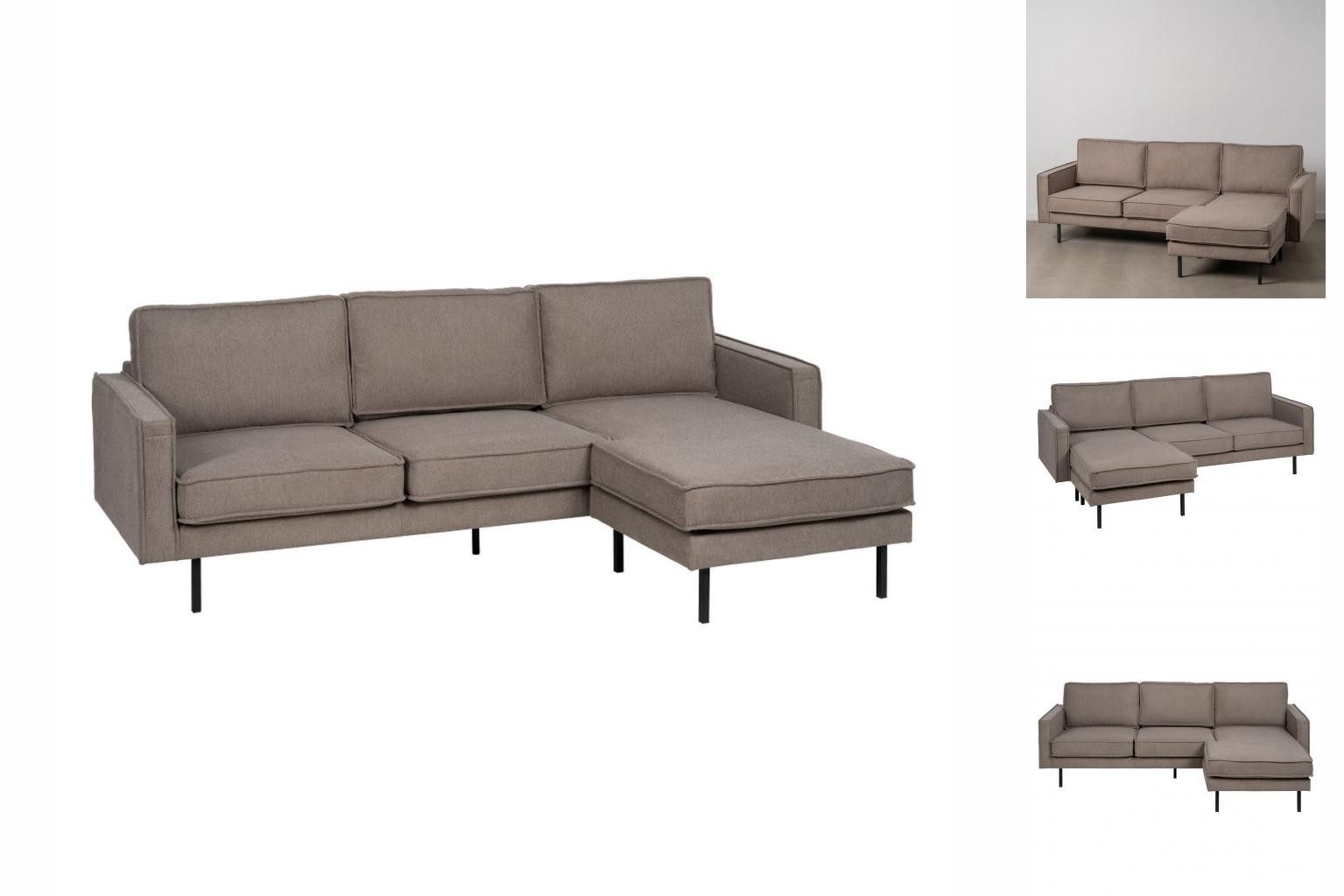 Bigbuy Sofa Sofa Taupe 235 x 155 x 87 cm Eck-Couch Chaise Longue