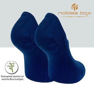 NoblesBox Kurzsocken No-Show Socken (Box, 6-Paar) Bambussocken