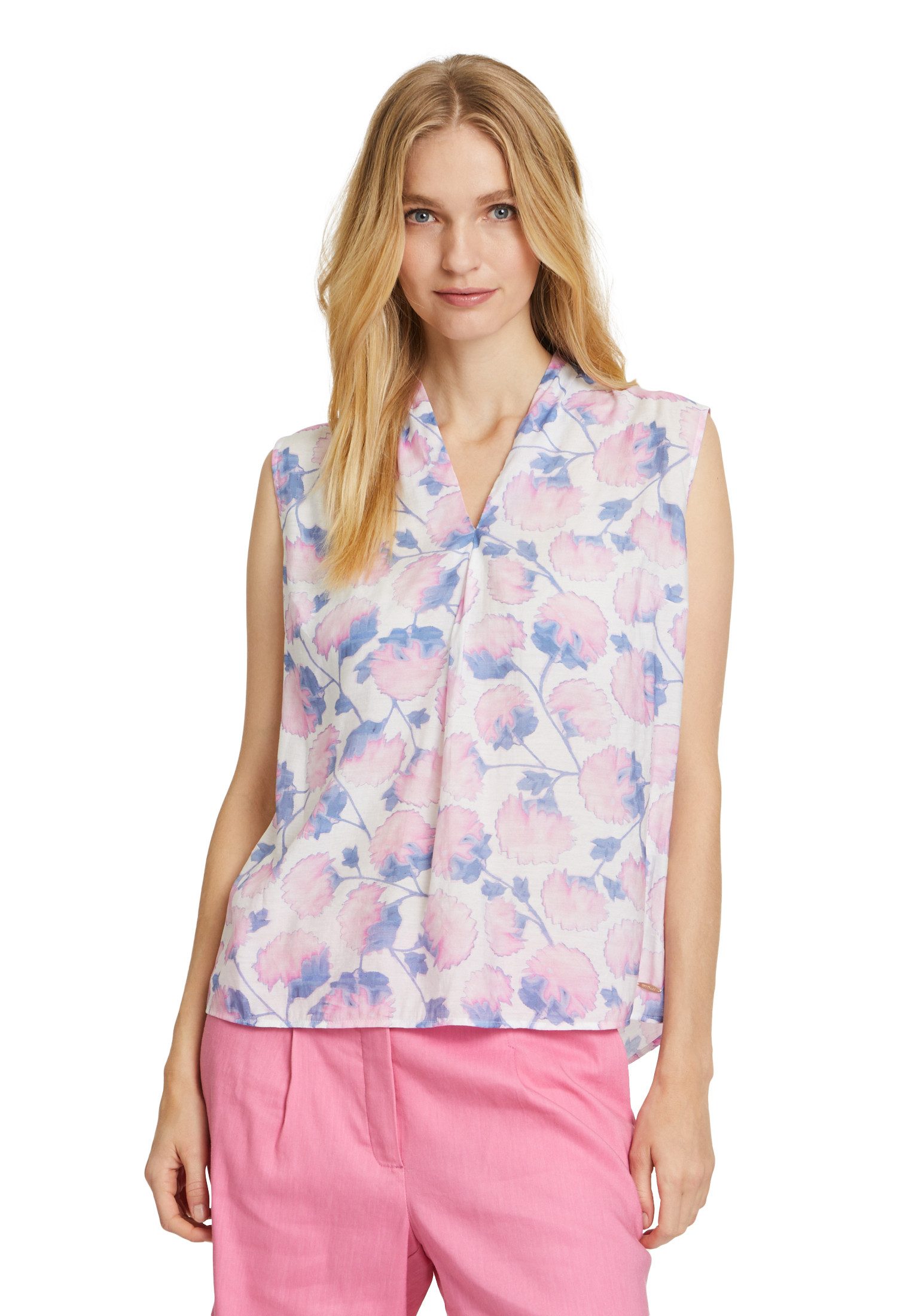 Betty&Co Blusentop Betty & Co Blusentop mit V-Ausschnitt