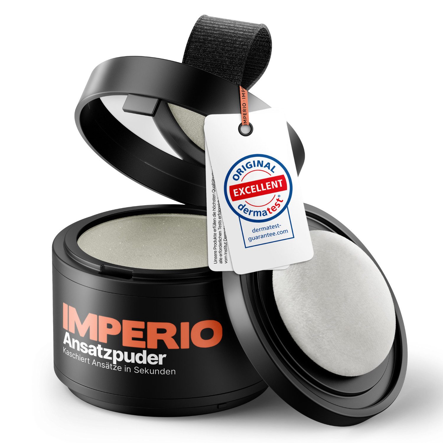 IMPERIO Haaransatz-Farbpuder Ansatzpuder - Haar Concealer zur Haarverdichtung (Frauen & Männer) 4g