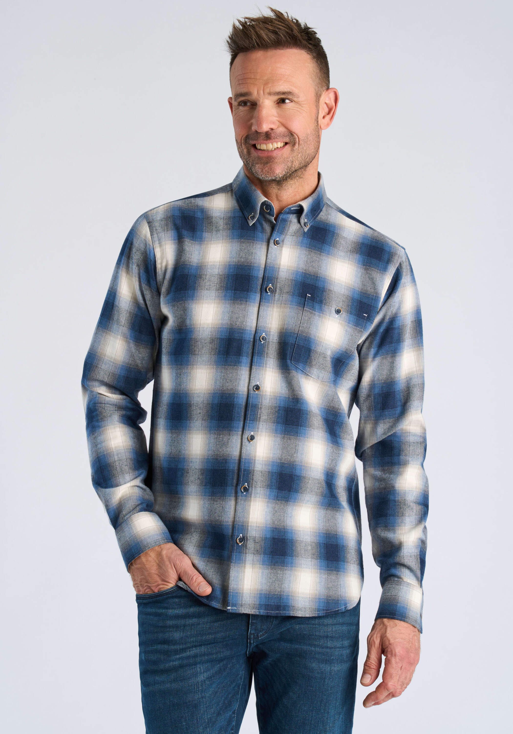 JACK’S Langarmhemd Freizeithemd (Langarm) Regular Fit