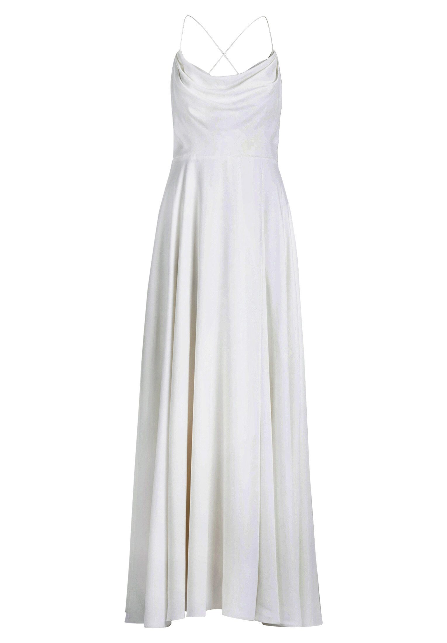 Vera Mont Abendkleid Damen mit Wasserfallausschnitt Material