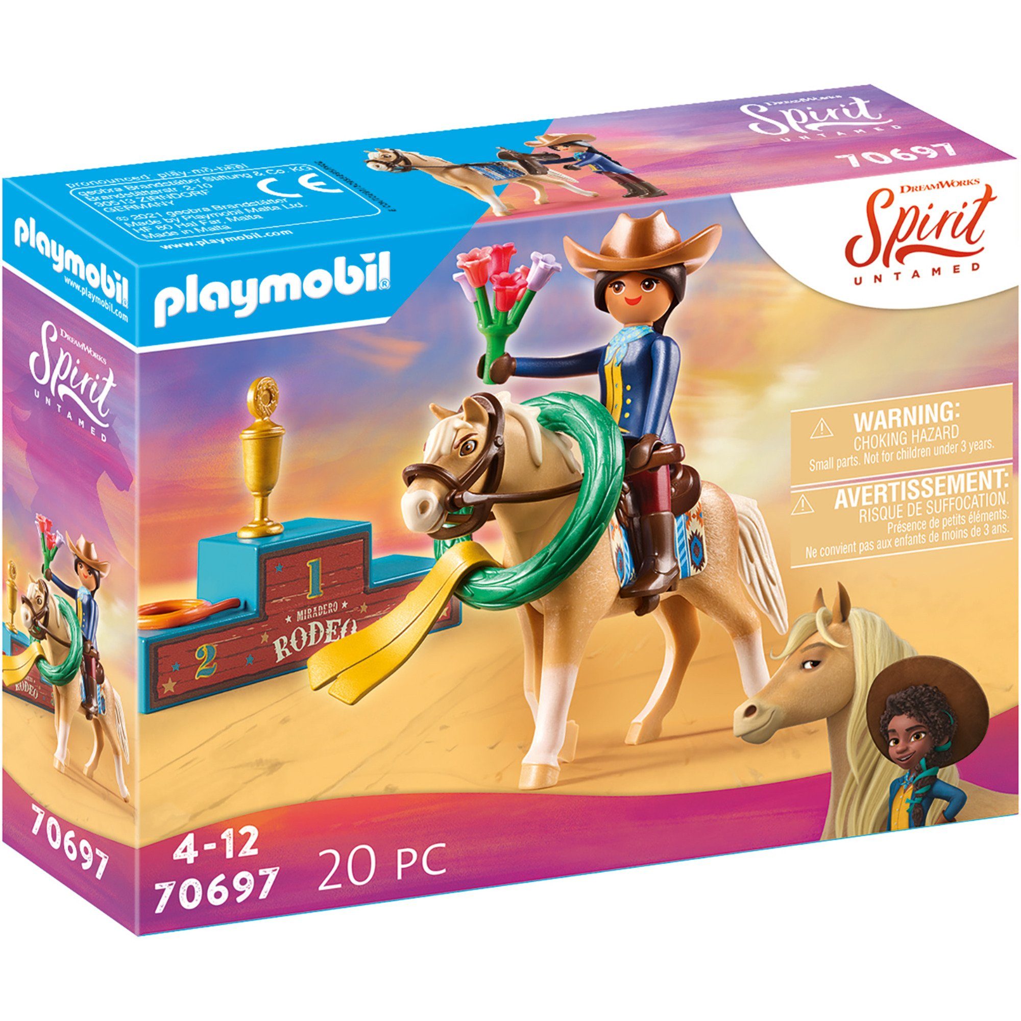 PLAYMOBIL Spirit Rodeo Pru, Konstruktionsspielzeug Konstruktionsspielsteine