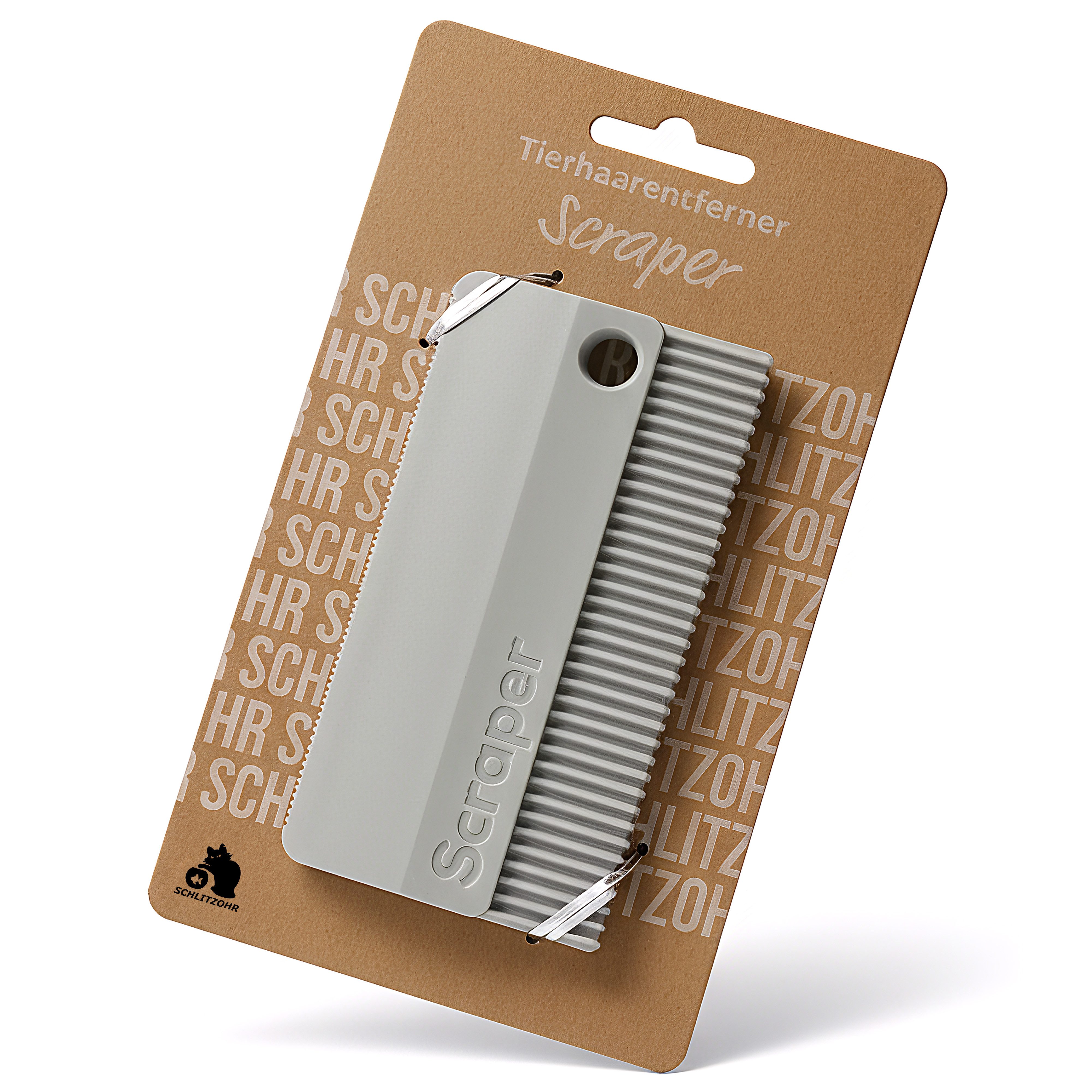 SCHLITZOHR Tierhaarentferner Silikon-Scraper für Sofa, Auto & Kleidung – Katzenhaare & Hundehaare, waschbar & wiederverwendbar