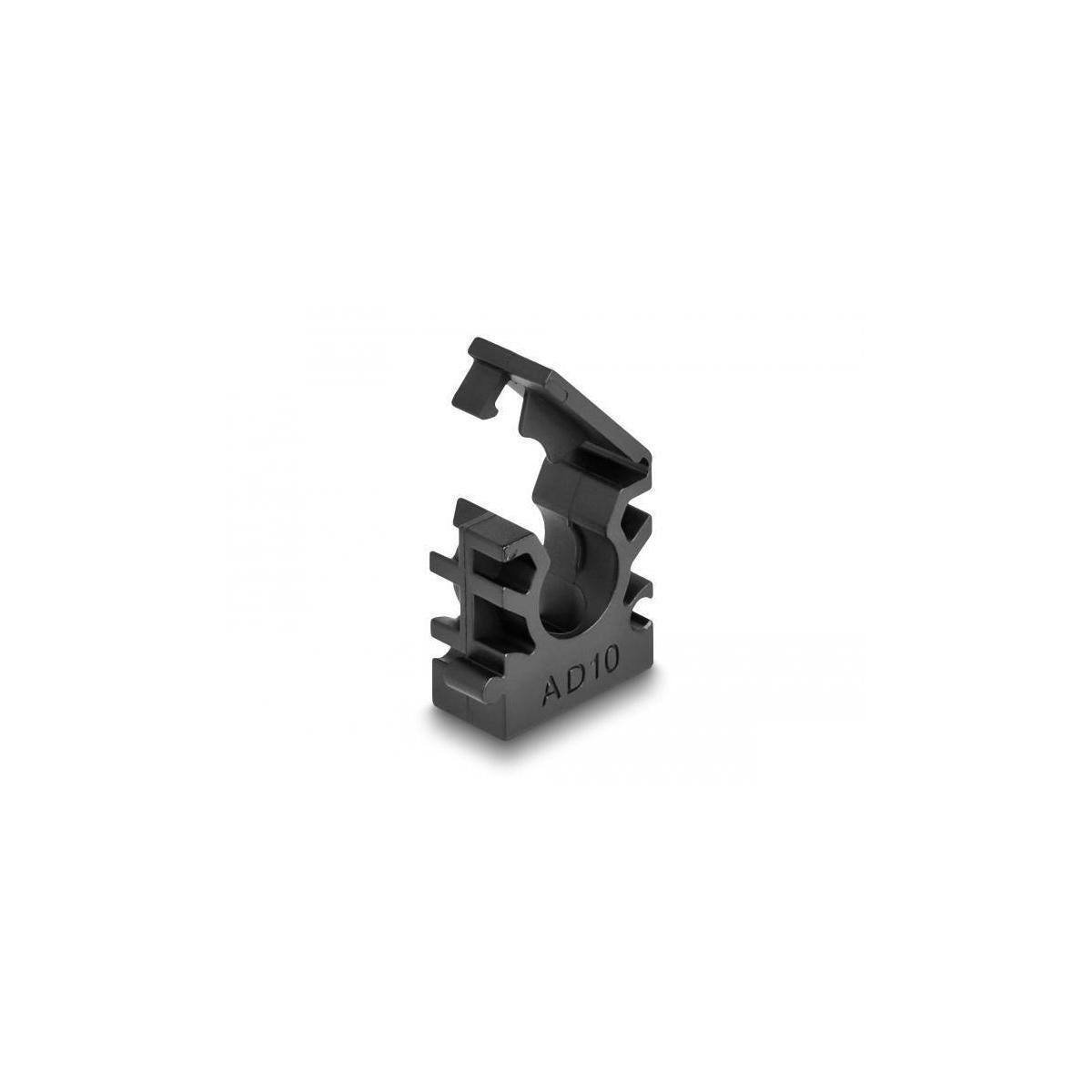 Delock Kabelhalter Mini selbstklebend Set 10 Stück schwarz