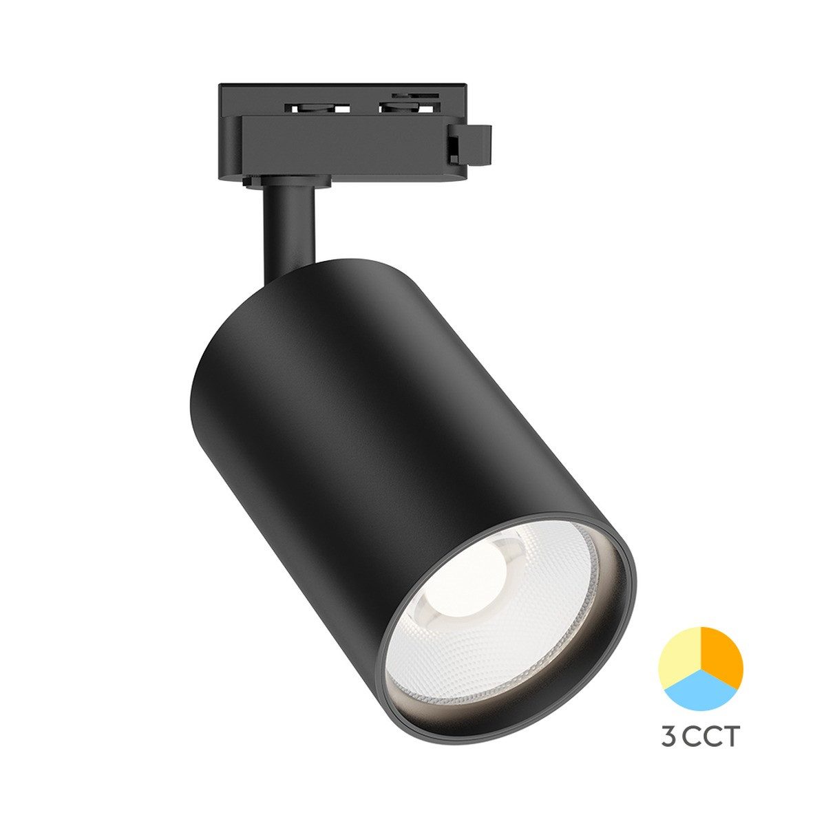 Braytron Schienensystem-Leuchten 1-Phasen LED-Schienenstrahler 30W – 3CCT für flexible Beleuchtung, LED fest integriert, Neutralweiß, Kaltweiß, Warmweiß, Schwenkbar, Drehbar, 3CCT