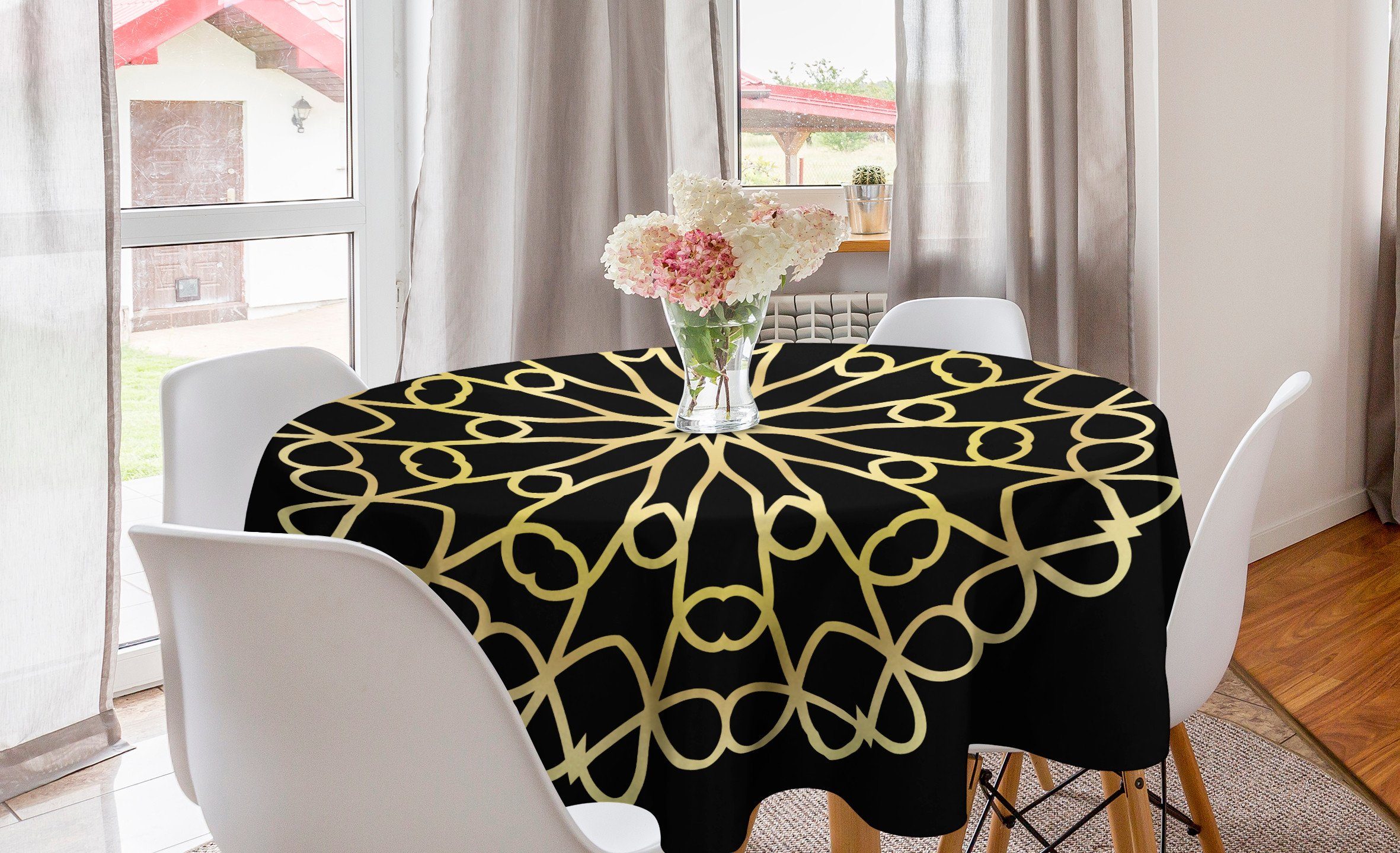 Konzept Abdeckung Esszimmer modernes Kreis Dekoration, Tischdecke Tischdecke Abstrakte Mandala Abakuhaus für Küche