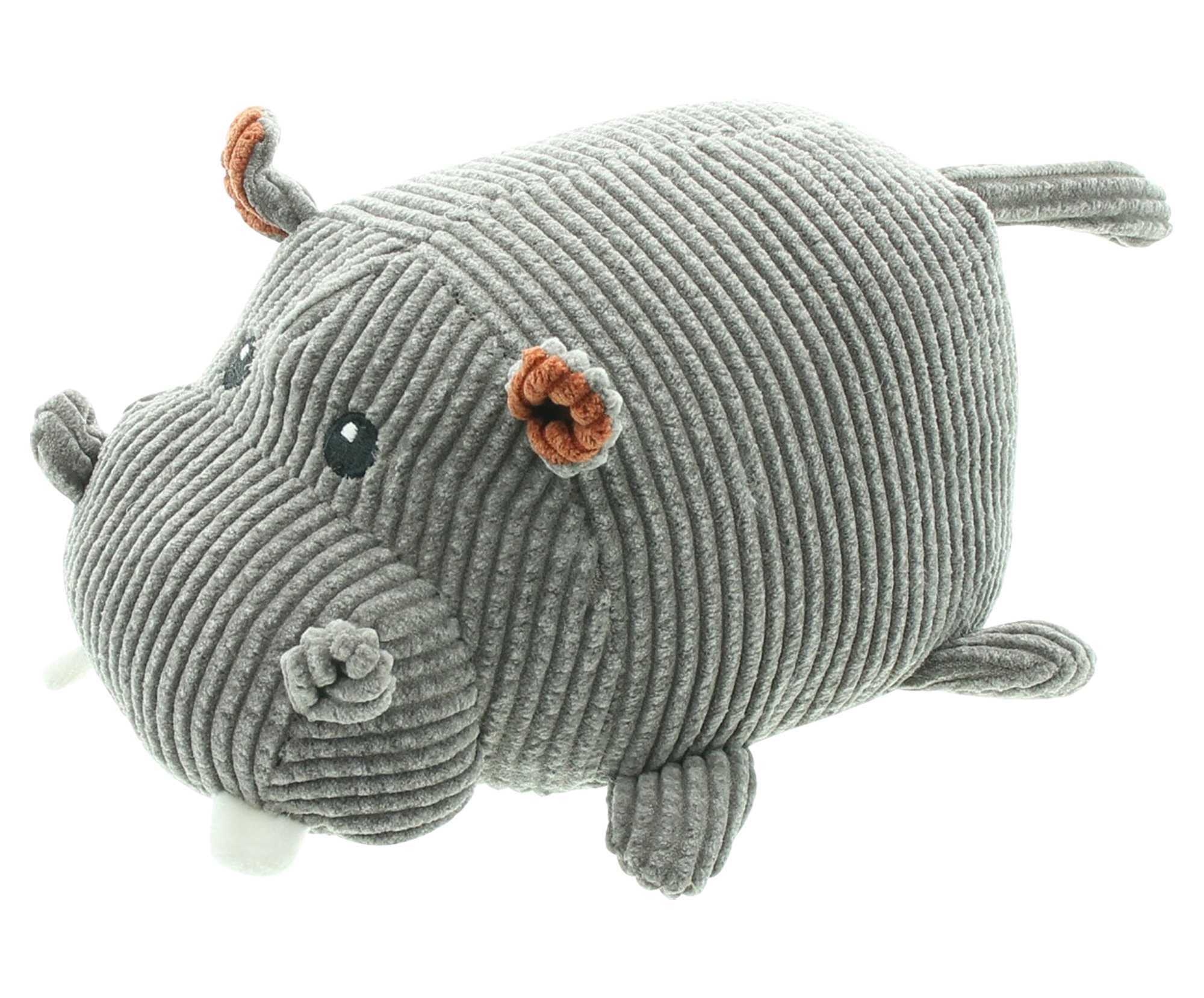 Dekoleidenschaft Bodentürstopper "Hippo" Türstopper aus Stoff schwer Türhalter Nilpferd Boden Türpuffer, Türfeststeller Tier, Fensterstopper