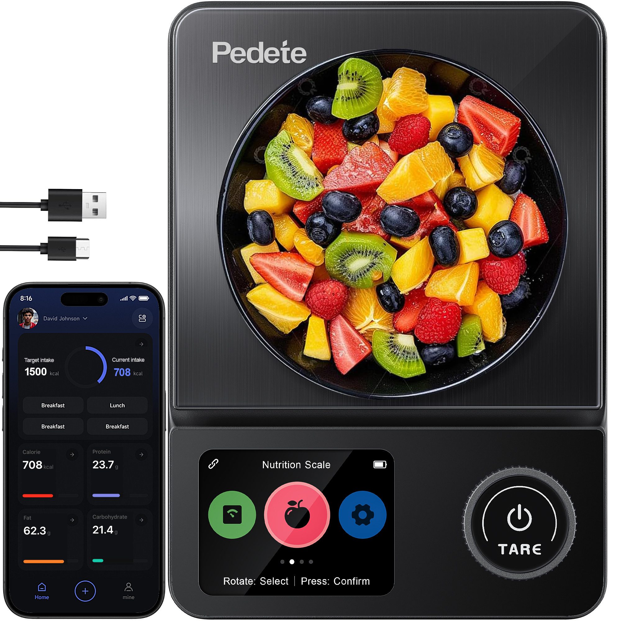Küchenwaage Digitale ProfiFein waage Kitchen Scale mit LCD Display
