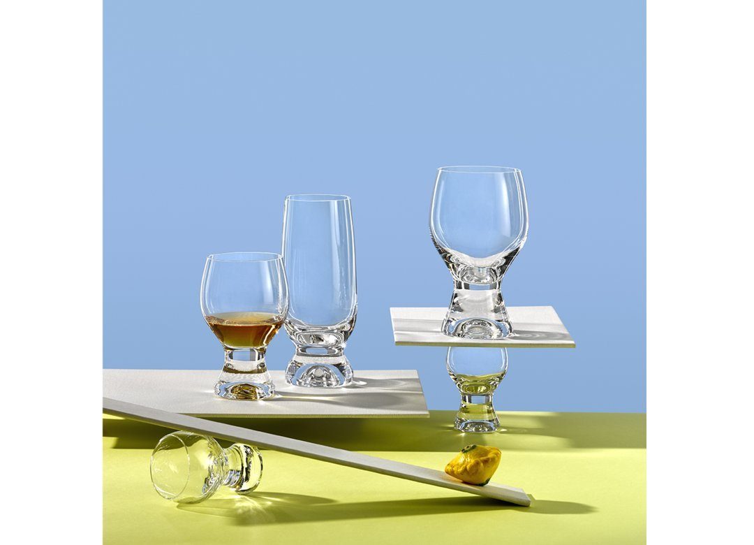 Kristallglas, Gina Kristallglas, klar ml 6teilig 6er Becher Set, Crystalex dickwandig, 450 Wassergläser