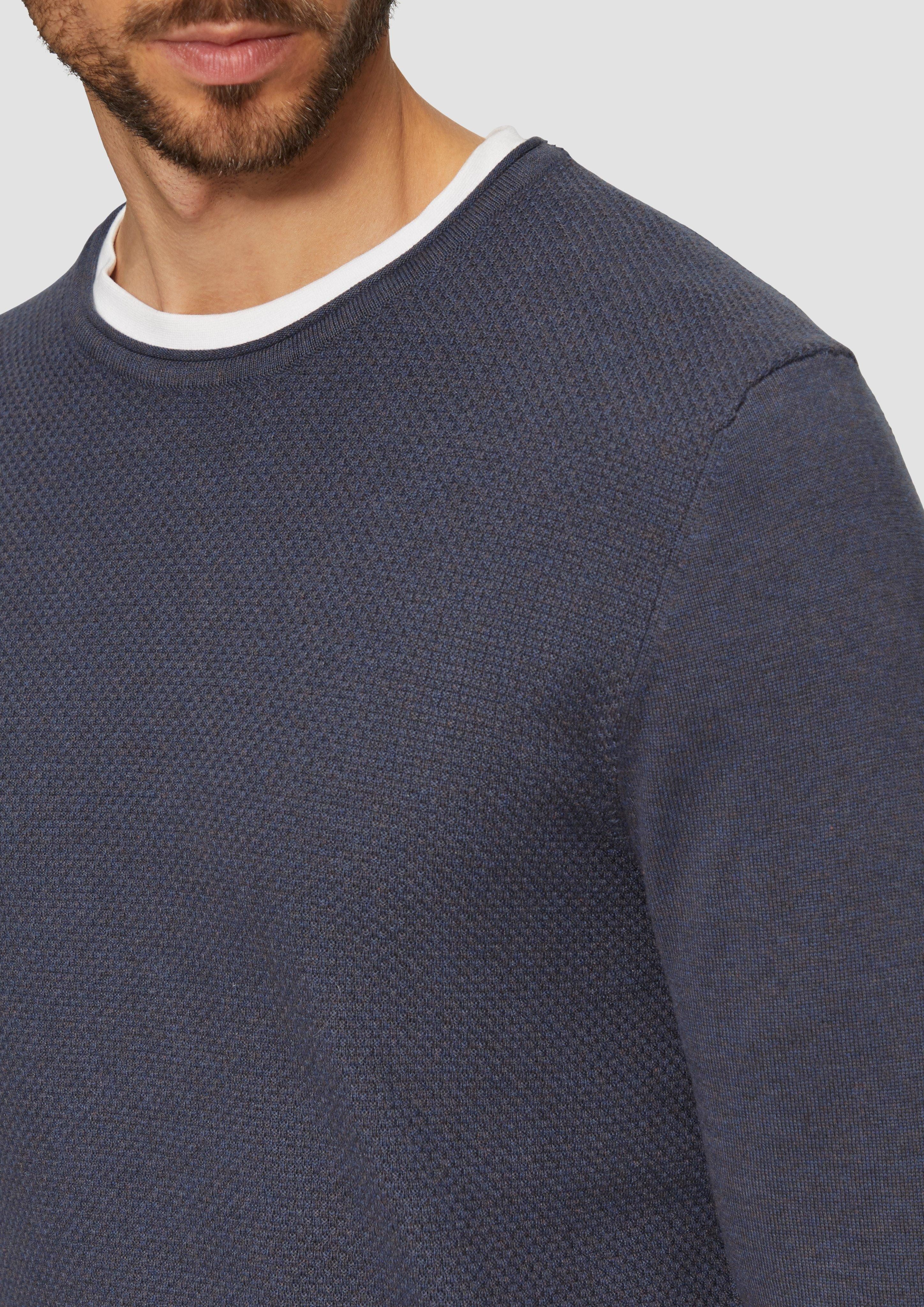 s.Oliver Strickpullover Strickpullover mit Strukturmix und günstig online kaufen