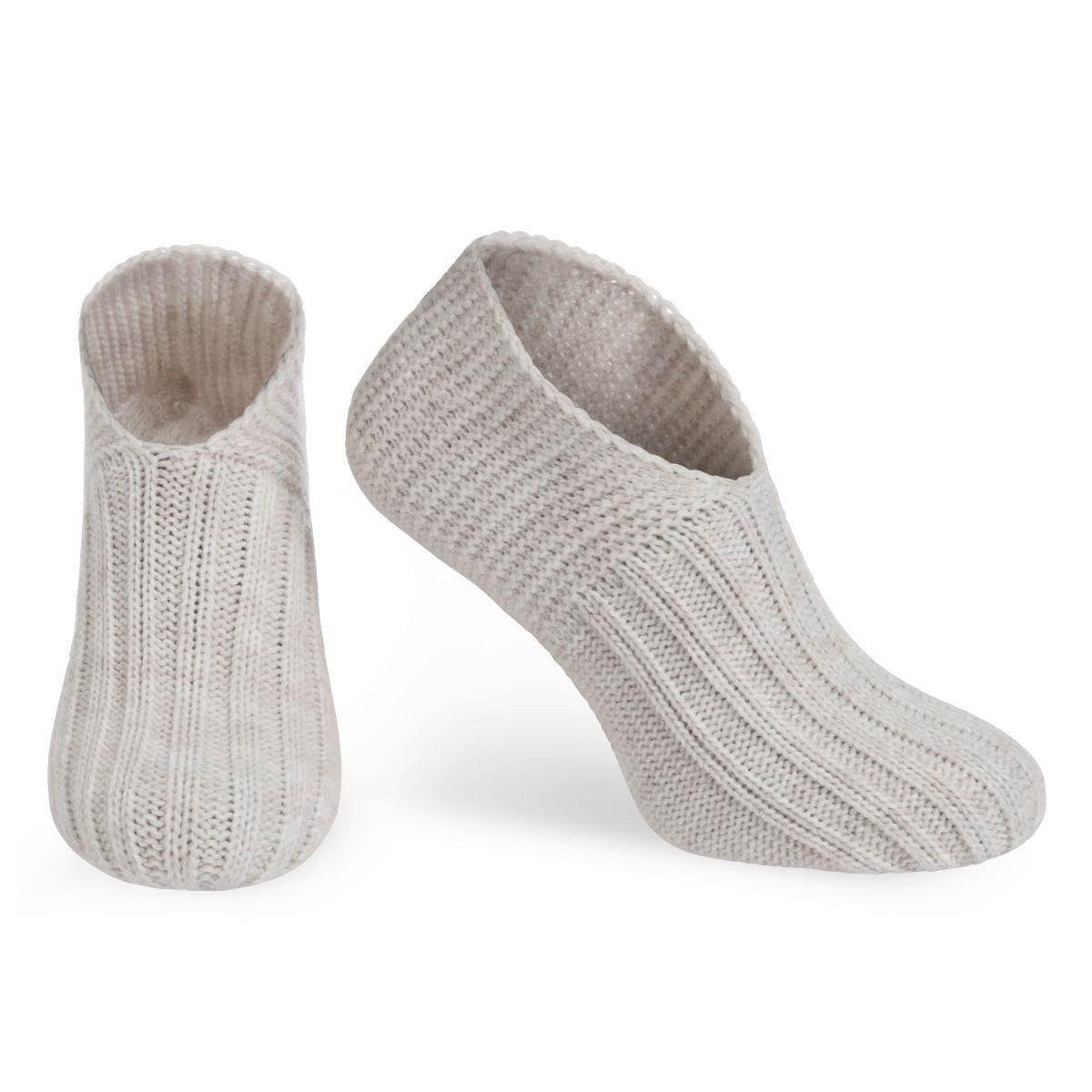 Knit Factory Kuschelsocken Miles Socken Beige 41-44 (1-Paar) Strick Stirnband