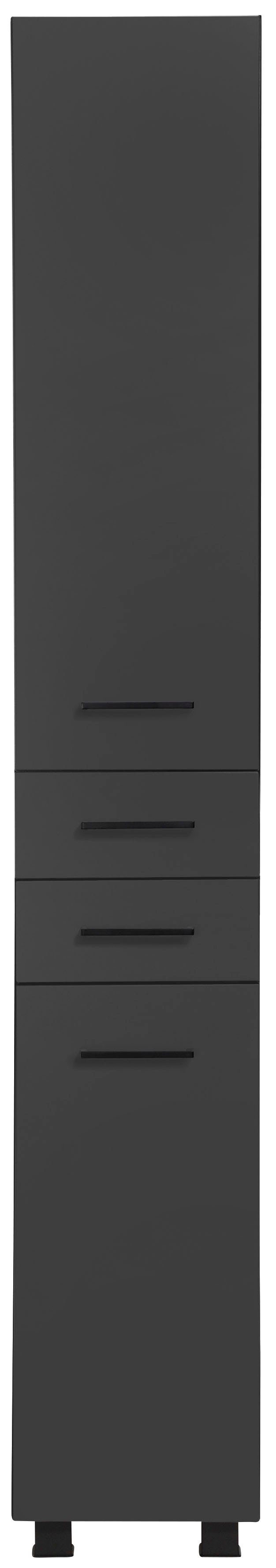 welltime Hochschrank Trento, verschiedene Ausführungen und Farben Badmöbel, Seitenschrank Breite 30 cm, viel Stauraum, Made in Germany