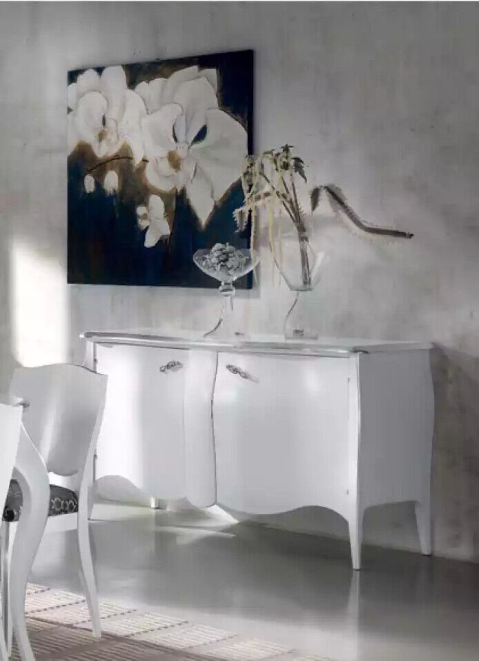 Luxus St., Neu Sideboard in Kommode Italy Möbel Made Italy Sideboard), (1 JVmoebel Holzschrank Weiß Sideboard