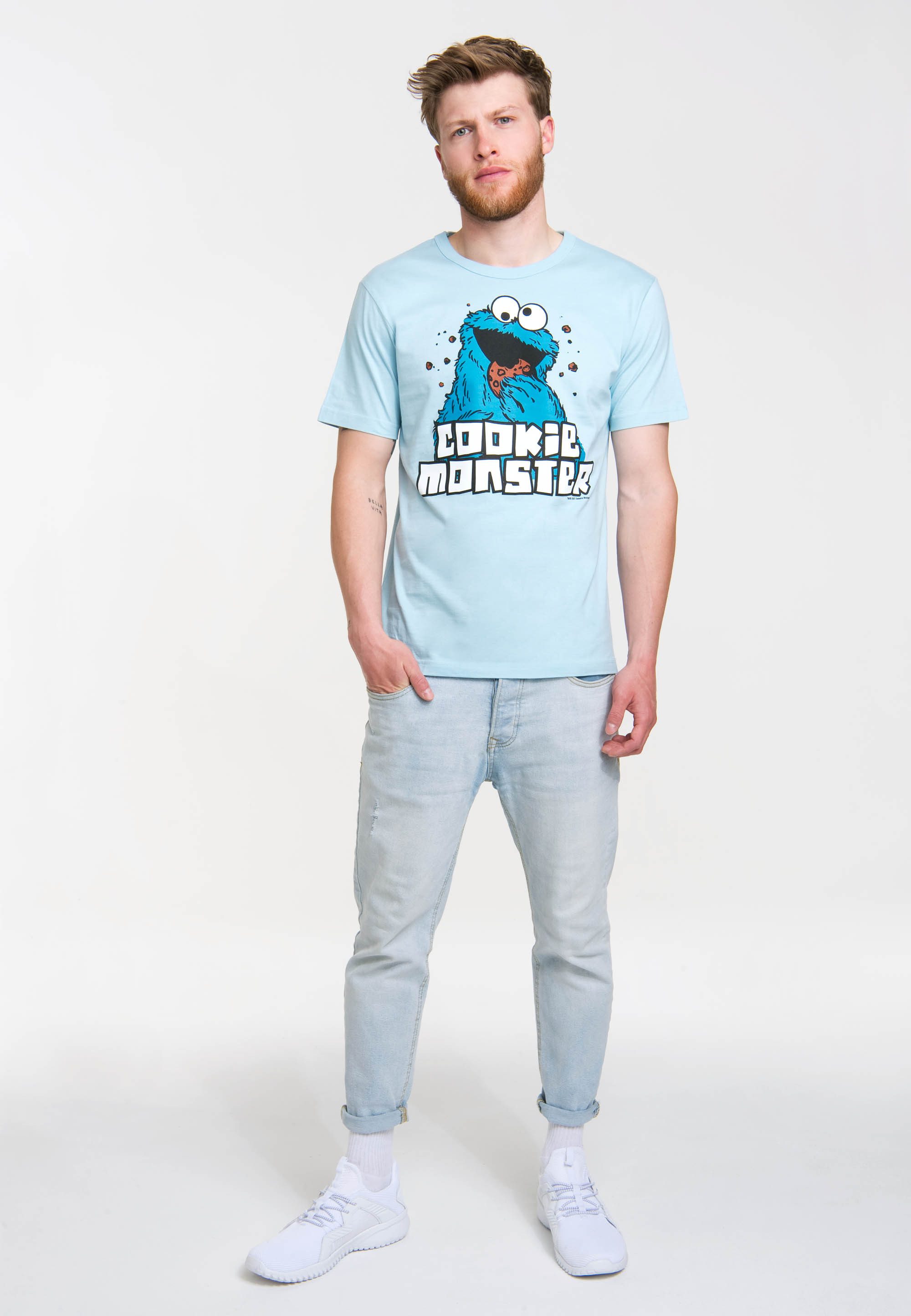 LOGOSHIRT T-Shirt Sesamstrasse - Krümelmonster mit günstig online kaufen