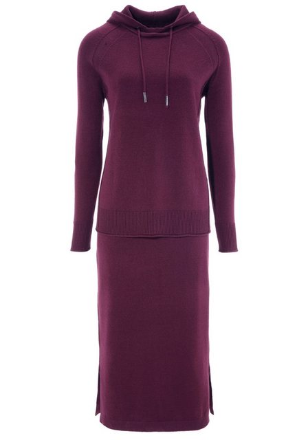 Aniston CASUAL Strickkleid »mit Pullover« (2-tlg) mit Seitenschlitzen in