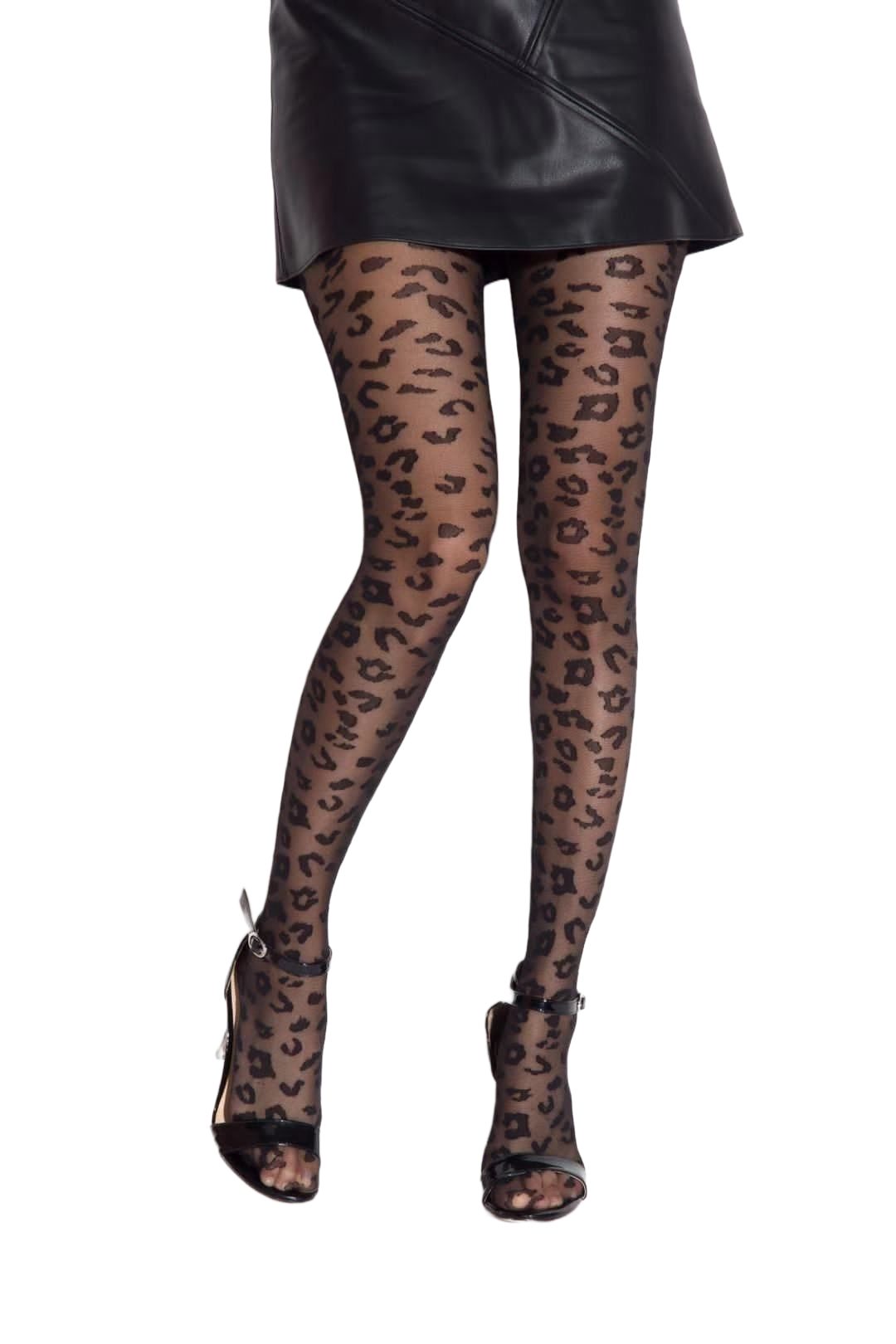 DEN schwarz Frauen 40 Nero cofi1453 Muster mit Strumpfhose Feinstrumpfhose Damen Hose Socken