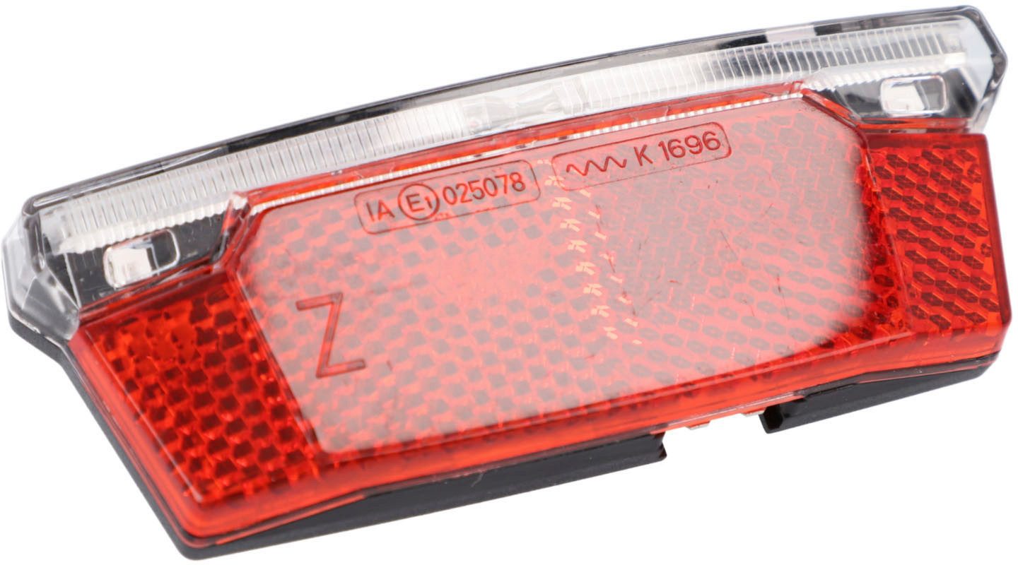 FISCHER Fahrrad Fahrrad-Rücklicht Dynamo LED-Rücklicht STOP