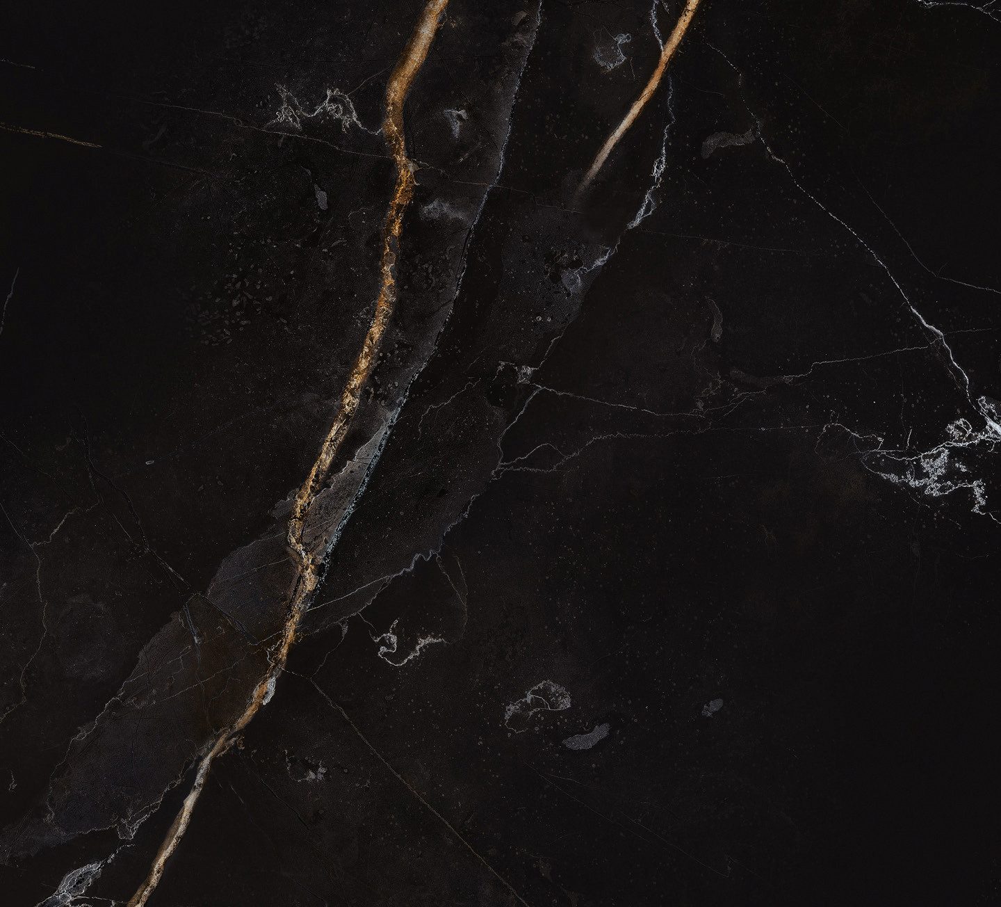 Feldmann-Wohnen Küchenzeile Treviso, (Schubladen mit Vollauszug und Selbsteinzug (HETTICH InnoTech Atira), 335cm HETTICH Volllauszug lava Front Pembroke - schwarz matt