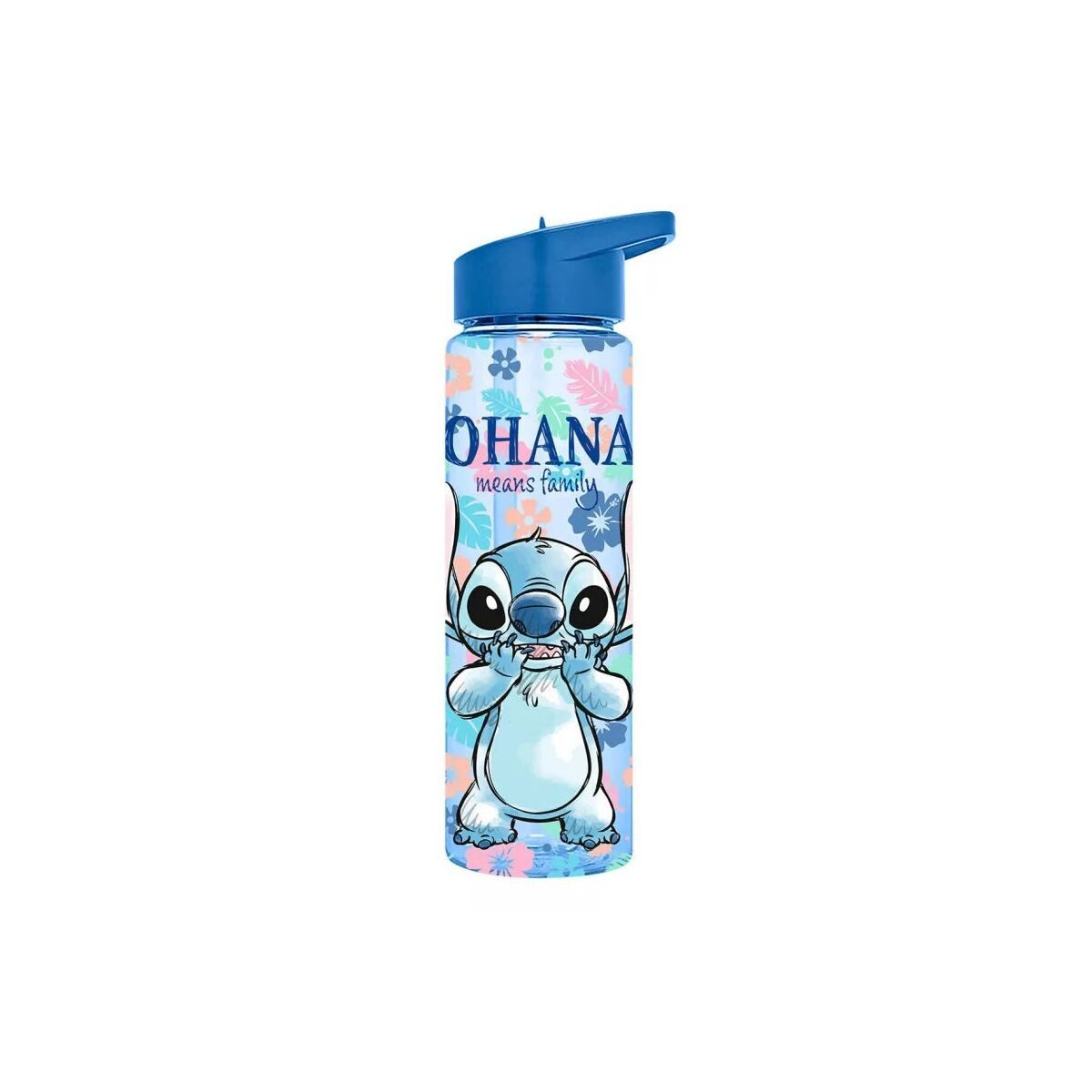 Disney Trinkflasche Disney Lilo und Stitch Ohana Plastikstrohflasche 600 ml