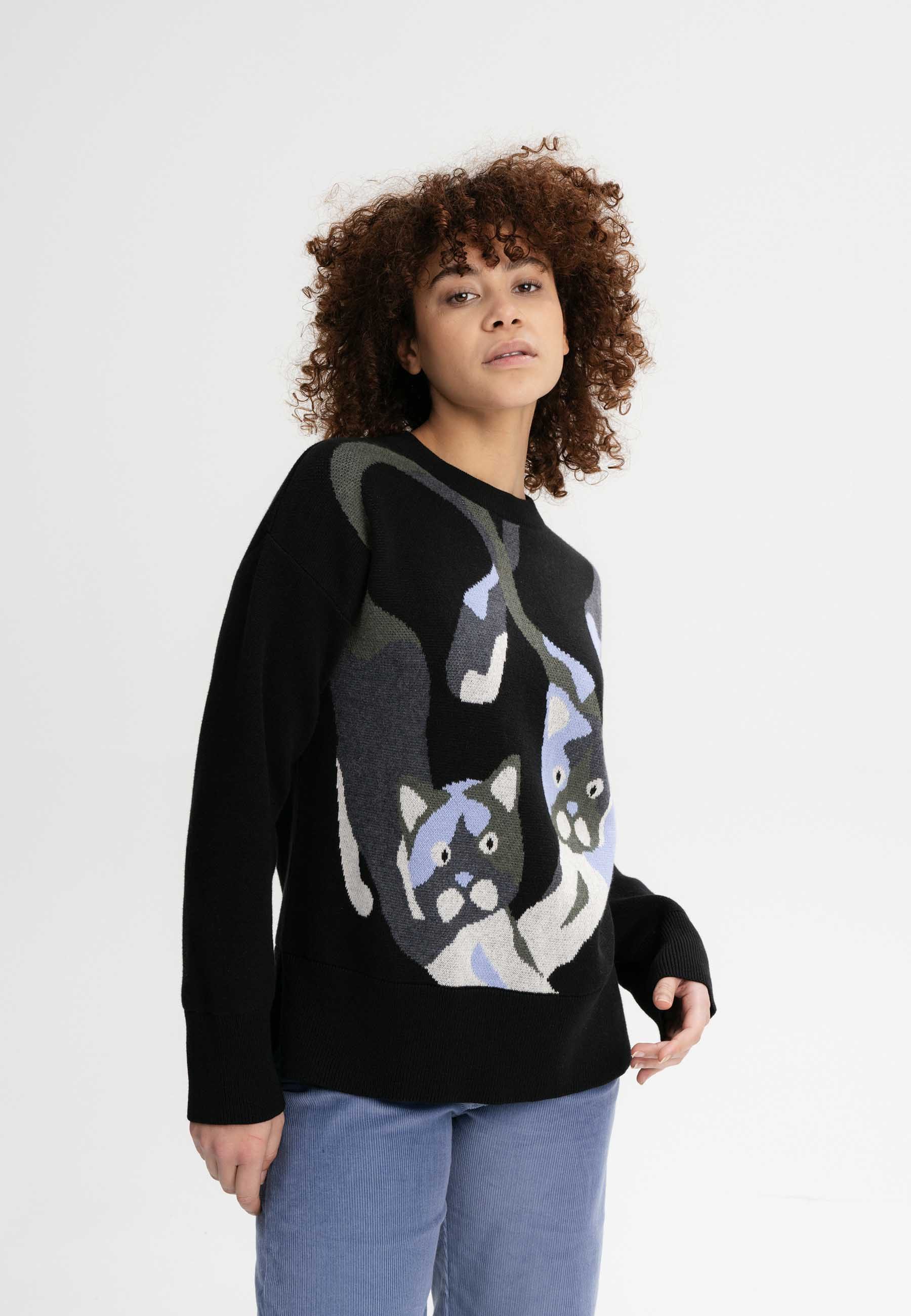 Strickpullover Jacquard Strickpullover Style FAIZA