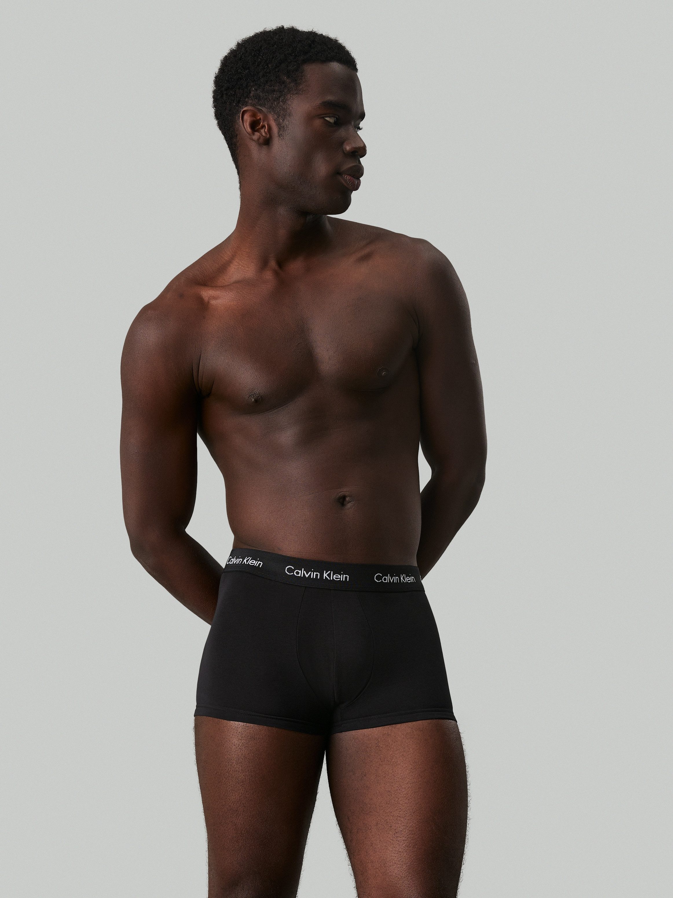 Calvin Klein Underwear Trunk LOW RISE TRUNK 5PK (Packung, 5er-Pack) mit Logo-Elastikbund (5 Stück)