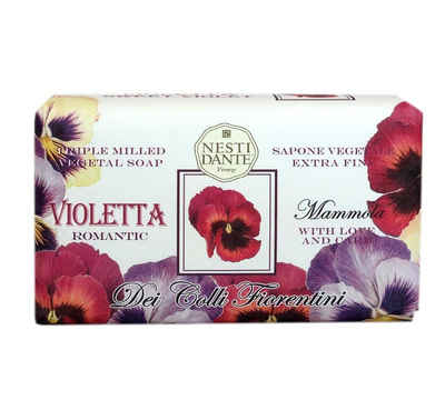 Nesti Dante Handseife Sweet Violet 250 g, 1-tlg., Hand -und Körperseife mit feinem Duft 250 g