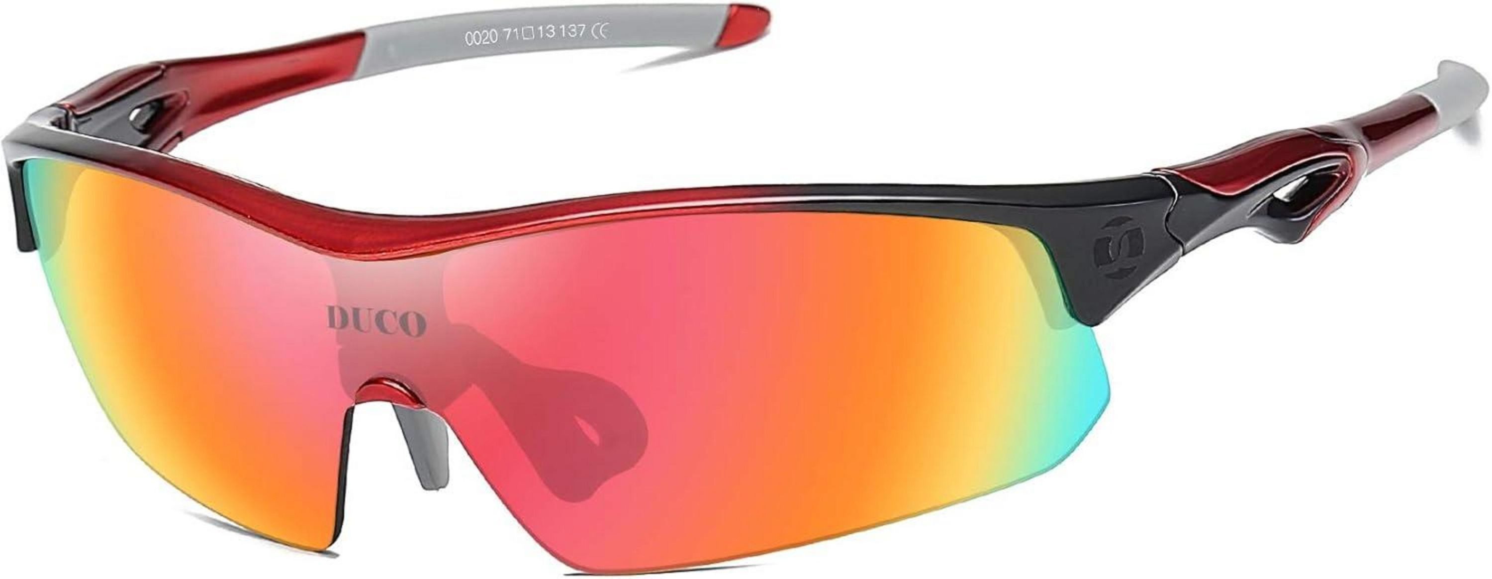 Sonnenbrille Fahrradbrille Sportbrille für Herren und Damen mit 5 Gläsern UV400