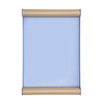 Design Letters Tablett Tablett Ray Tray Light Blue / Beige (30cm)