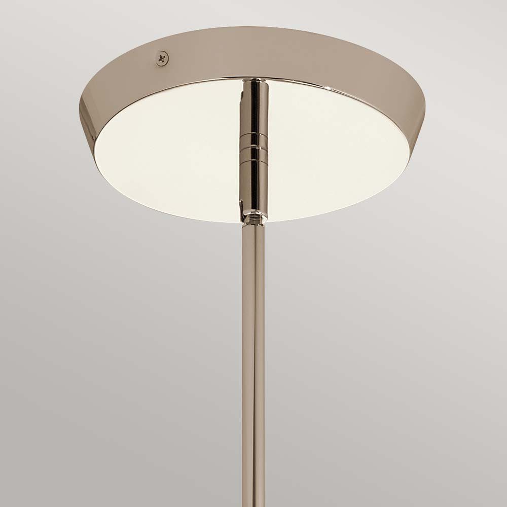 Elstead LIGHTING LED Pendelleuchte, LED-Leuchtmittel fest verbaut, Pendelleuchte Deckenlampe Hängelampe LED Badezimmerlampe IP44 Nickel D