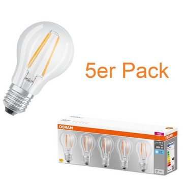 Osram LED-Leuchtmittel 5ER PACK LED BASE E27 FILAMENT, E27