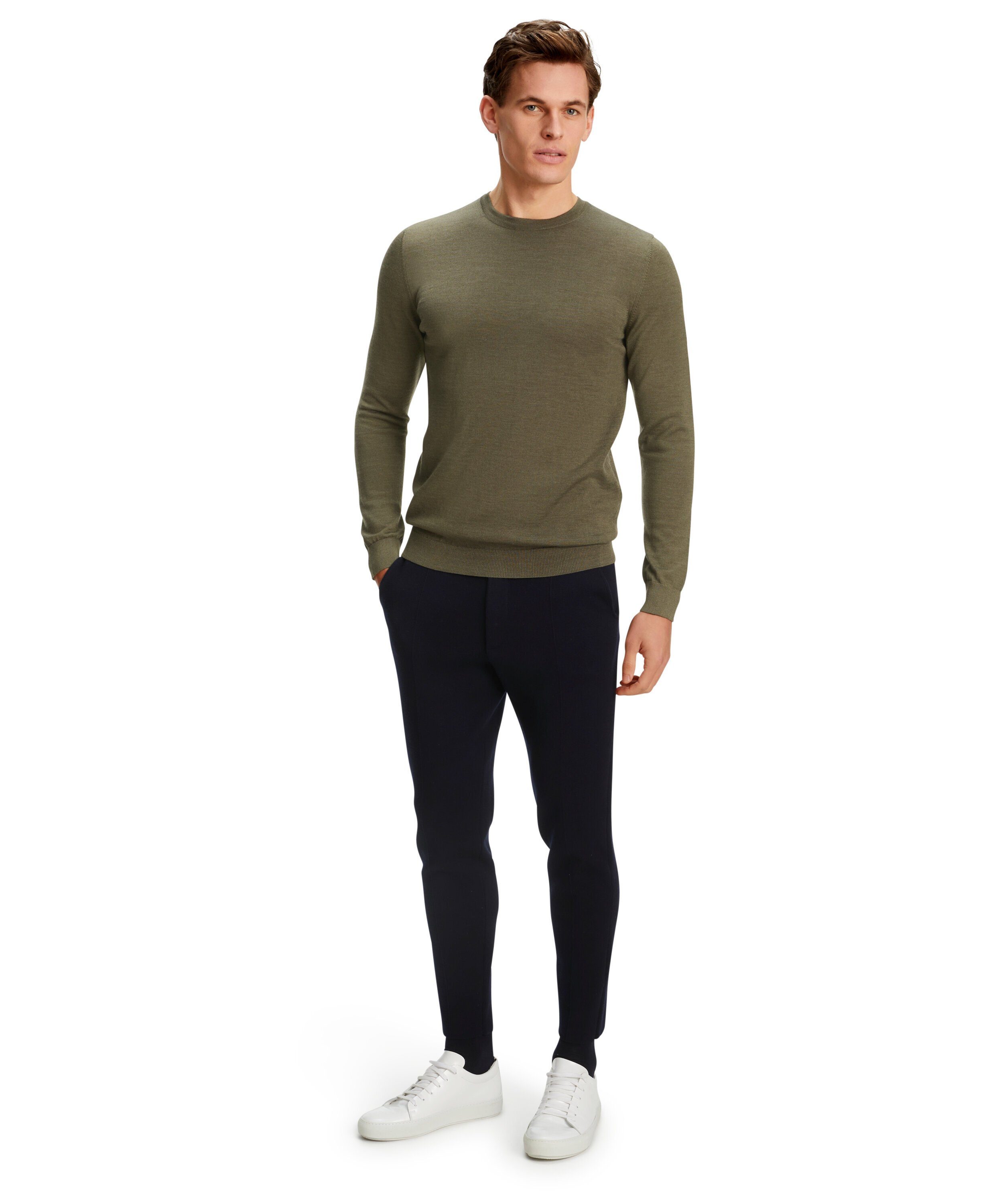FALKE Strickpullover Pure Merino Wool (1-tlg) aus reiner, extrafeiner Merinowolle