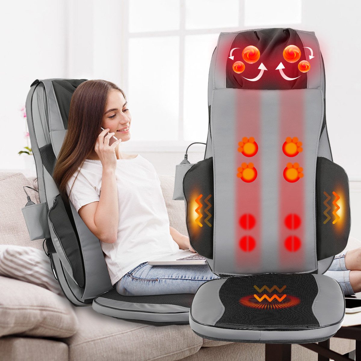 oyajia Massagesessel Massagesitzauflage mit Wärme mit günstig online kaufen