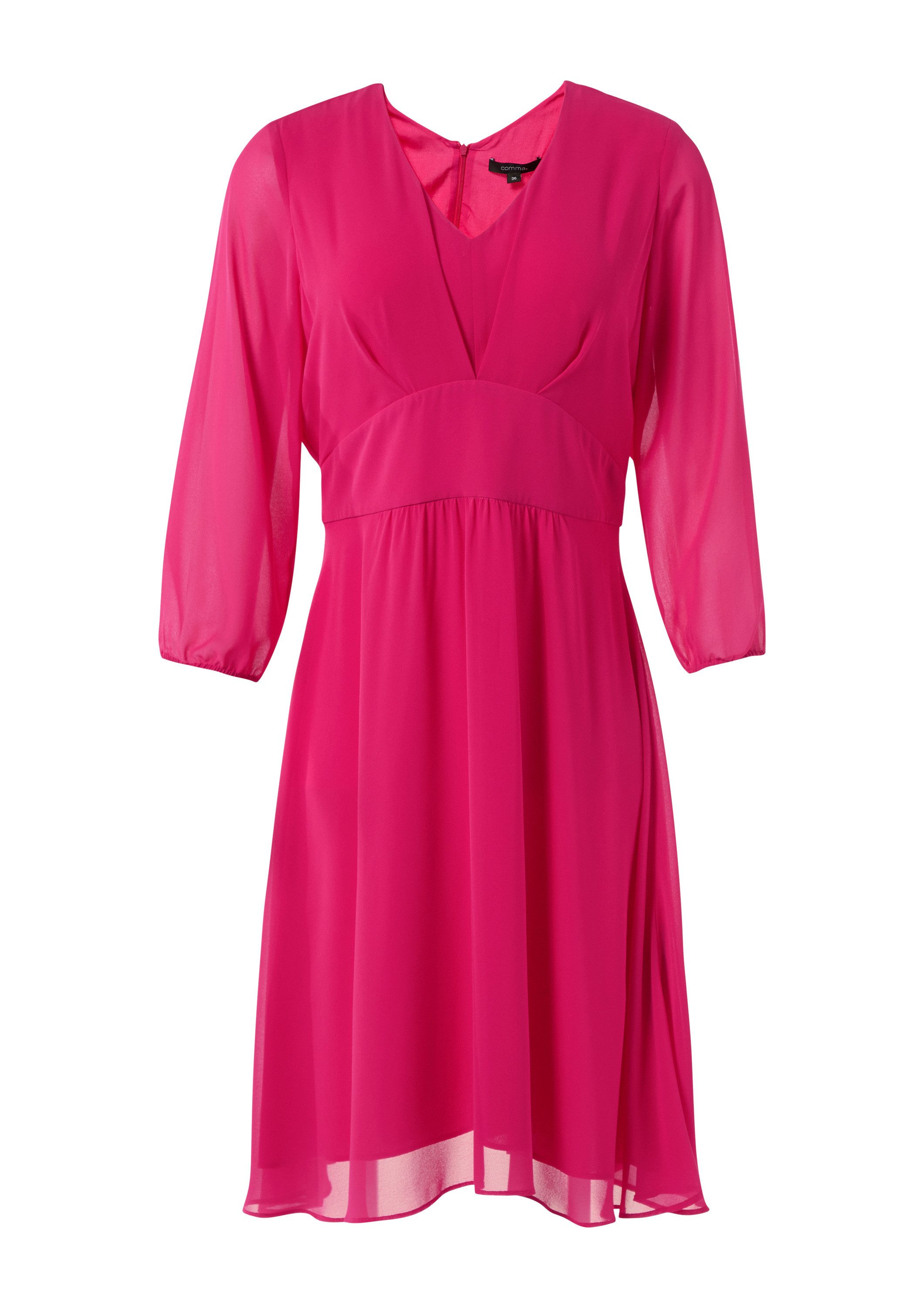 comma Minikleid Kleid Kurzes Kleid mit Bindegürtel günstig online kaufen