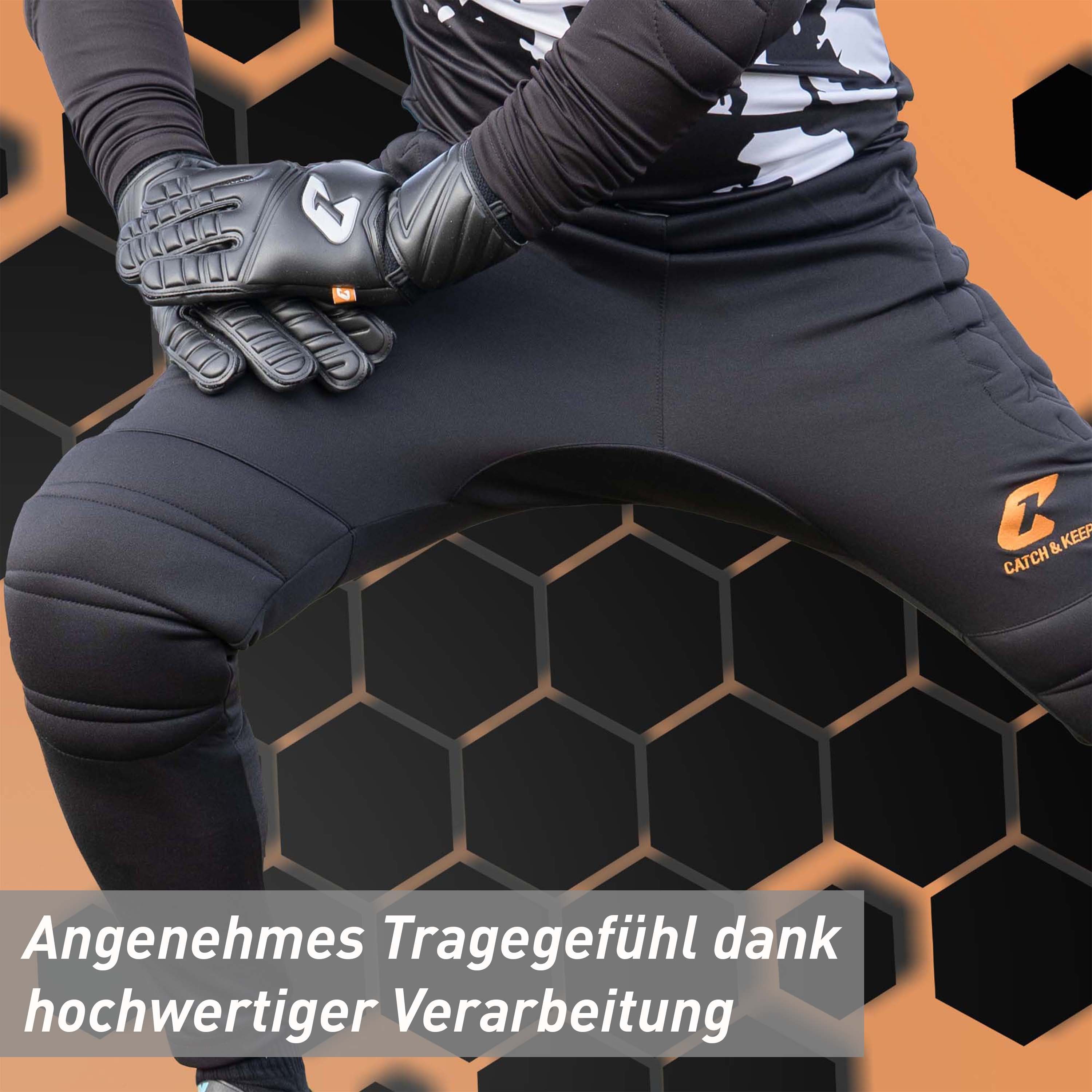 Catch & Keep Torwarthose Torwarthose - Gepolsterte Torwarthose für Kinder und Erwachsene (1er Pack) gepolstert