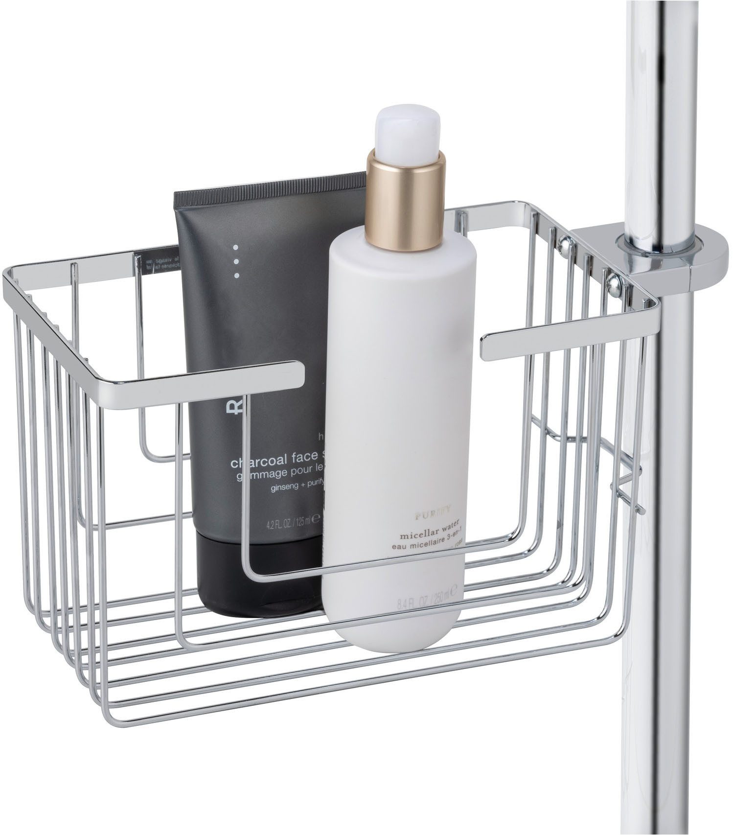 WENKO Duschablage Valognes, Duschstangencaddy aus rostfreiem Edelstahl, Mon günstig online kaufen