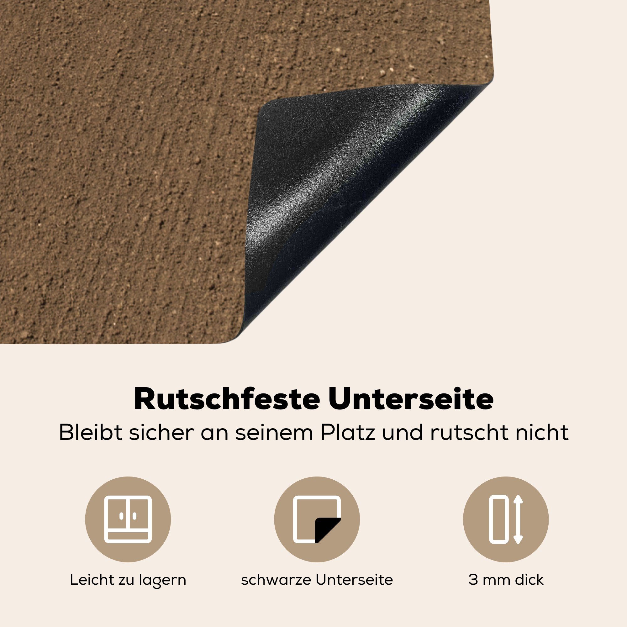 MuchoWow Herdblende-/Abdeckplatte 83x51 (1 tlg), cm, Pflug, küche grüner Vinyl, Traktor Ein Arbeitsplatte mit Ceranfeldabdeckung, für roten einem