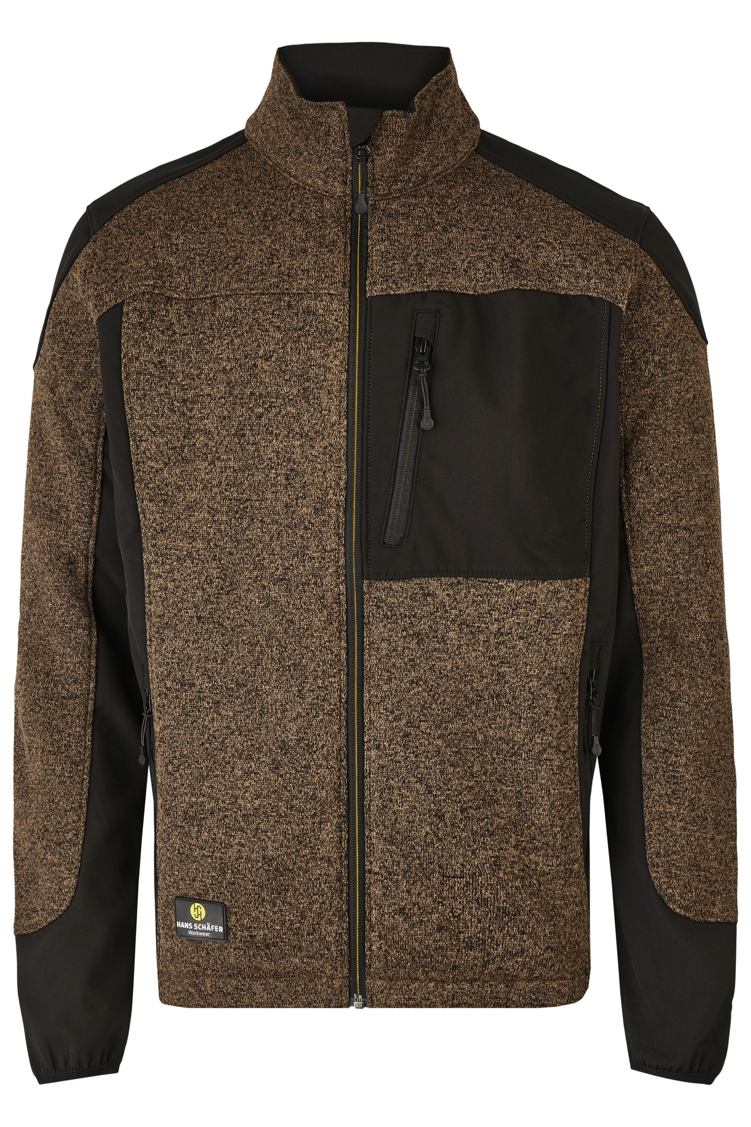 Hans Schäfer Workwear Strickfleecejacke Herren Strickfleecejacke Arbeitsjacke powered by Ralf Moeller