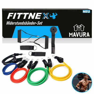 MAVURA Trainingsband FITTNEX Widerstandsbänder Set Fitnessbänder Resistance Bands, Training Bänder Ganzkörpertraining Sport Bänder